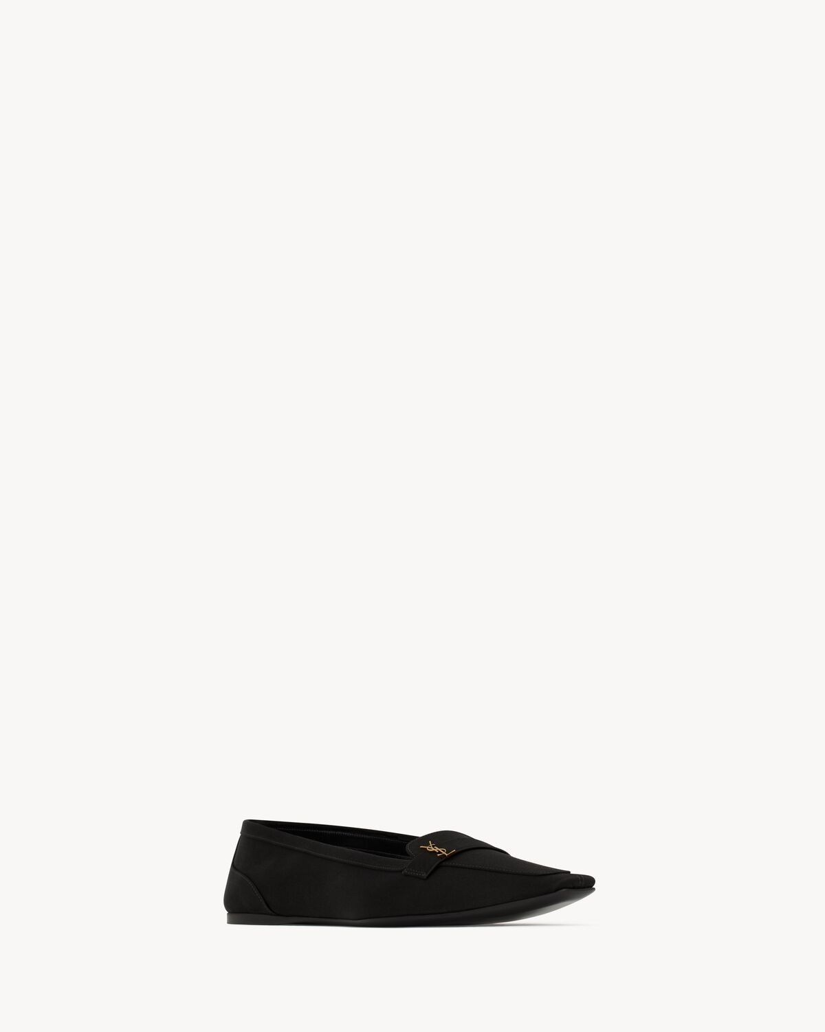 Saint Laurent Paris oc11z1225 819216 Poppy Ballerinas Flats in Satin Crepe Black Size US 6 / IT 36 - 3 Thumbnail