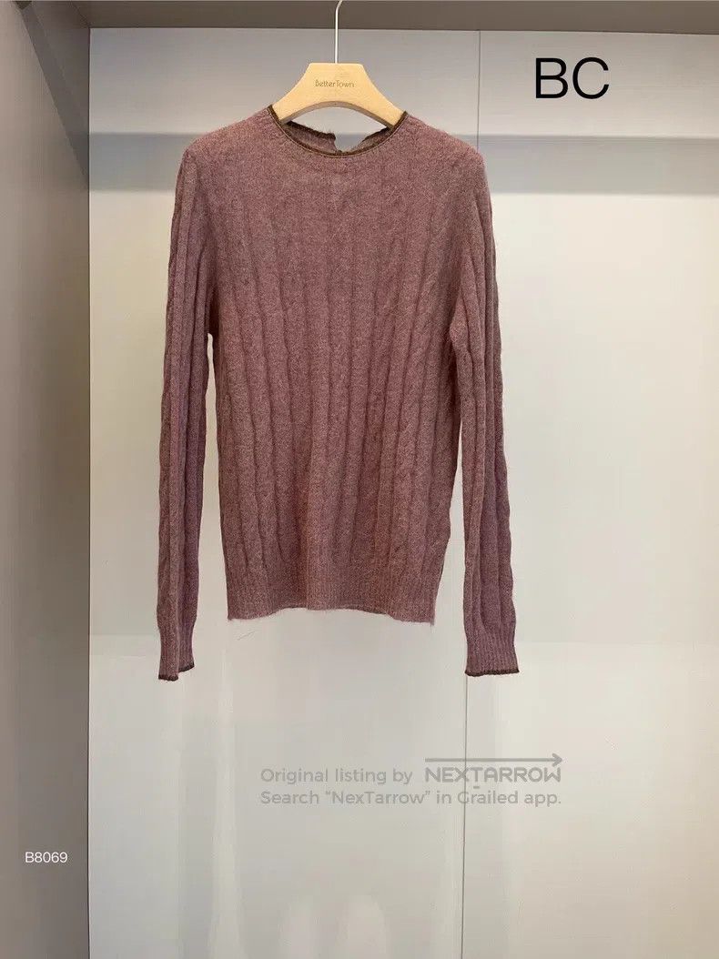 Brunello Cucinelli Brunello Cucinelli Dusty Pink Mohair Cashmere Sweater Size M / US 6-8 / IT 42-44 - 1 Thumbnail