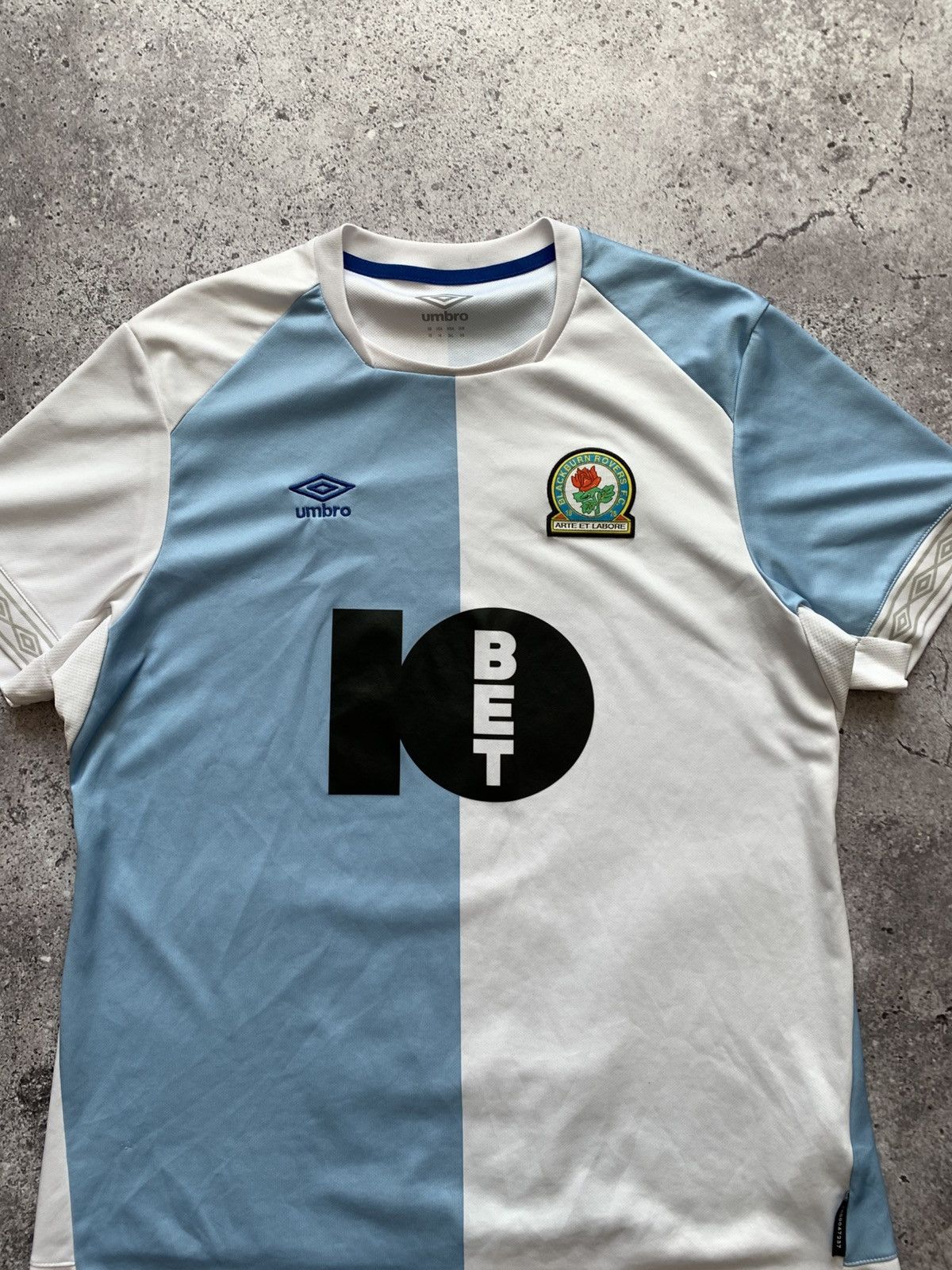 Umbro 🔥UMBRO BLACKBURN ROVERS 2018/19 AWAY SOCCER JERSEY SHIRT Size US XL / EU 56 / 4 - 3 Thumbnail