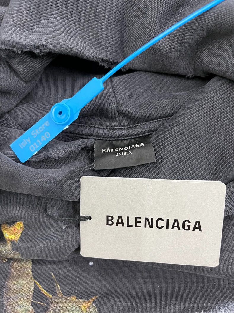 Balenciaga Balenciaga Pattern printed hooded long-sleeved sweater Size US L / EU 52-54 / 3 - 5 Thumbnail
