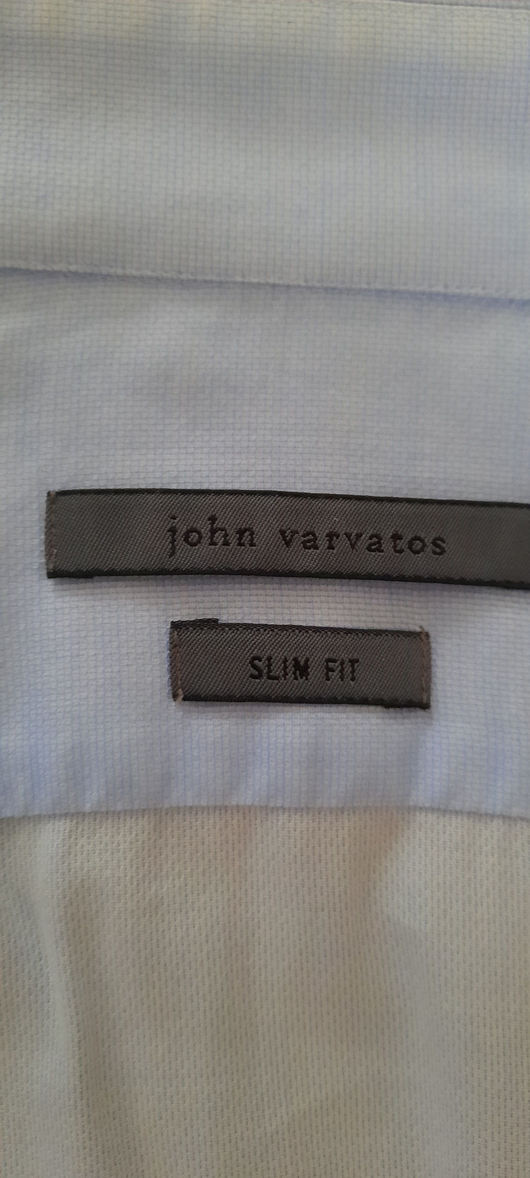 John Varvatos JOHN VARVATOS Long Sleeve Shirt 15 1/2 Slim Fit Light Blue Size US M / EU 48-50 / 2 - 4 Thumbnail