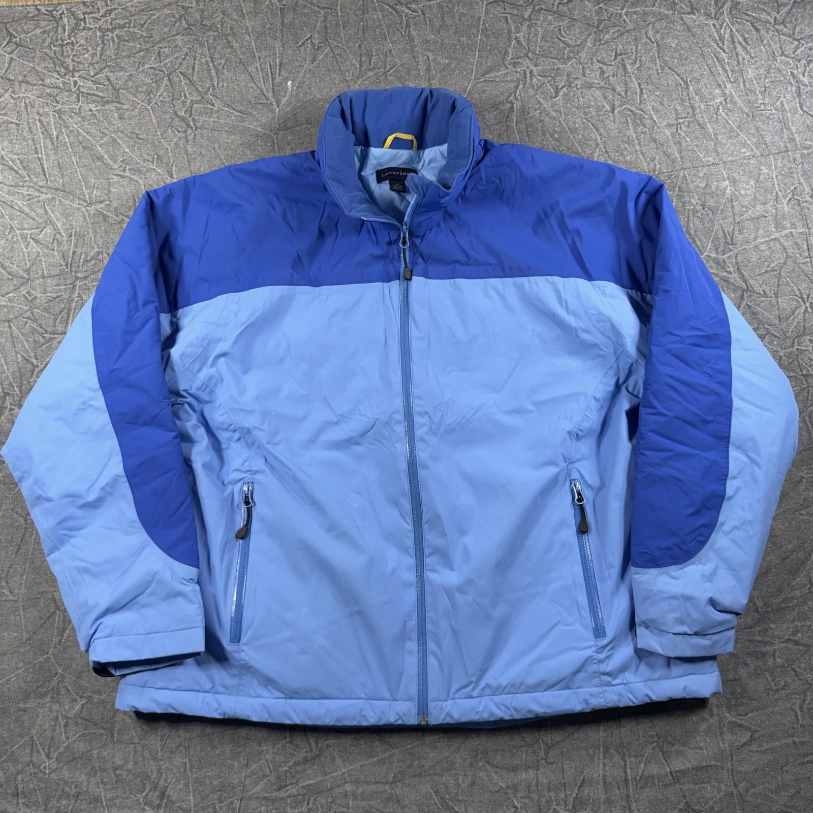 Lands' End Lands End Jacket Women's 1X Blue Thermolite Quilted Lining Size XL / US 12-14 / IT 48-50 - 4 Thumbnail