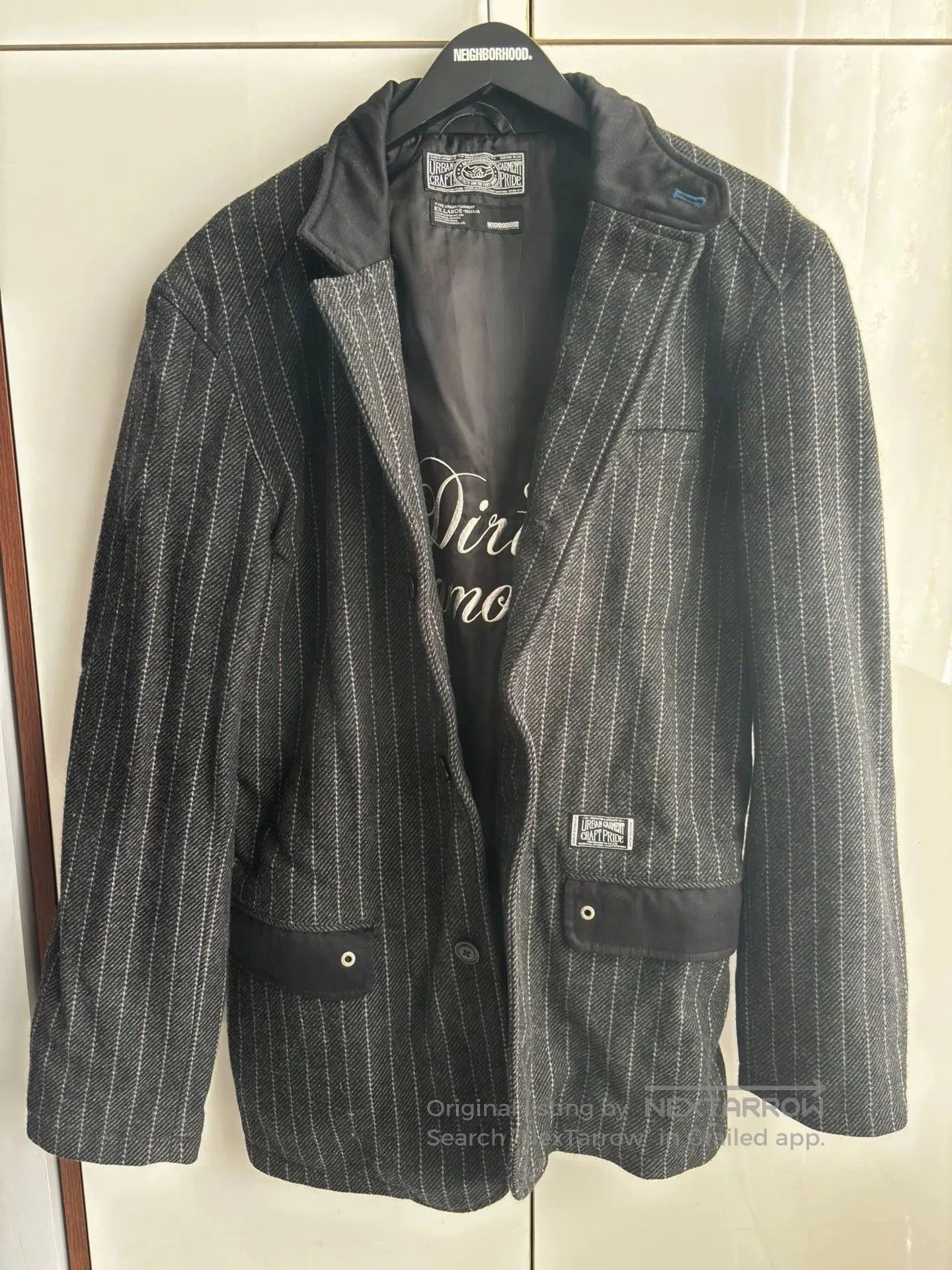 Neighborhood NBHD Blakey Striped Wool Blazer XL. Size US XL / EU 56 / 4 - 1 Thumbnail