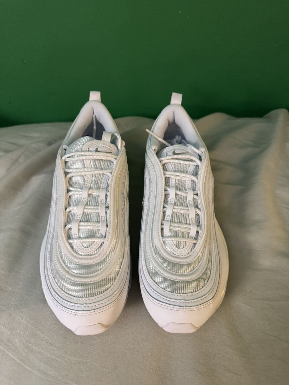 Nike Nike air max 97 triple white wolf grey 2017 Size US 10.5 / EU 43-44 - 4 Thumbnail