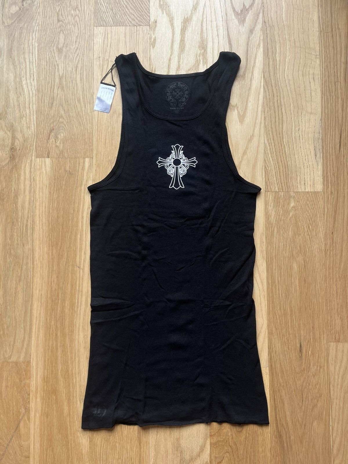 トップス chrome hearts HAIRY CROSS RIB TANK L Chrome Hearts Hairy Cross Rib Tank 'Black' Size L | eBay