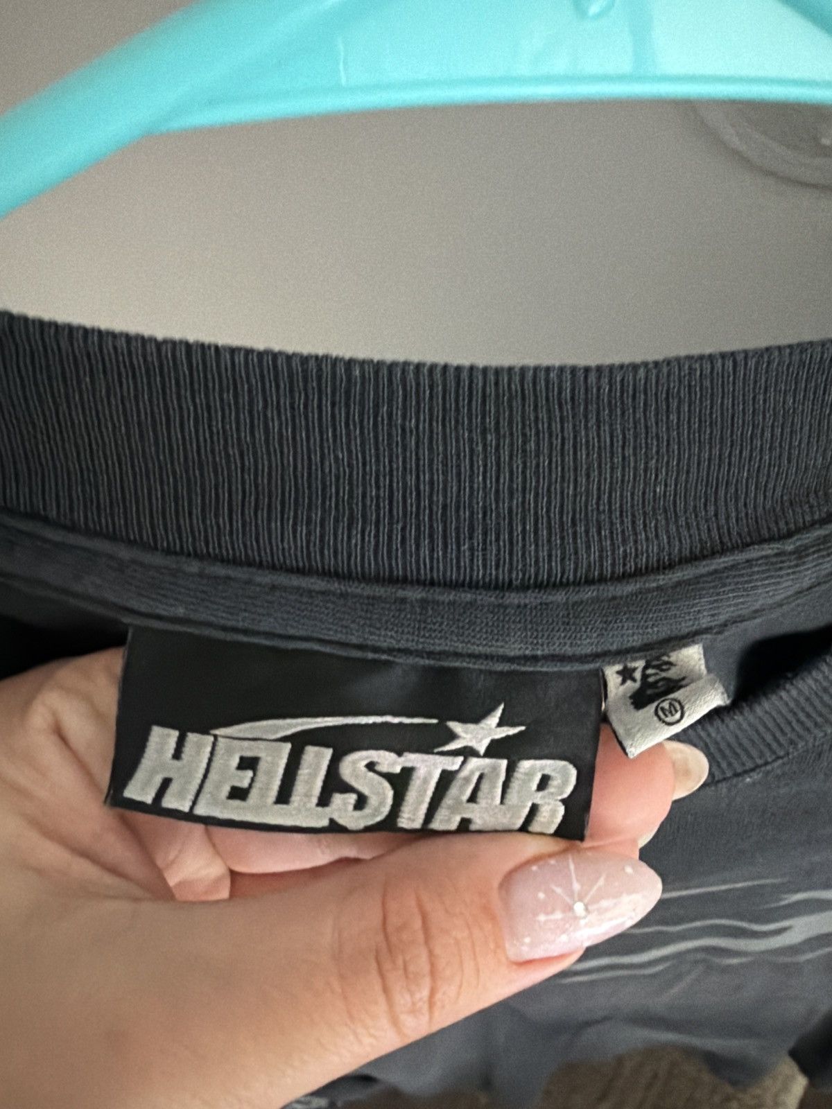 HELLSTAR HELLSTAR grey long sleeve shirt Size US M / EU 48-50 / 2 - 3 Thumbnail