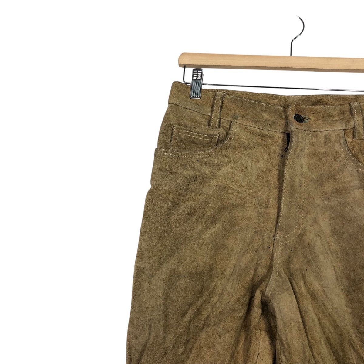 Japanese Brand 📌Vintage Biker Genuine Leather Pants Portugal Issey Miyake Size US 30 / EU 46 - 8 Thumbnail