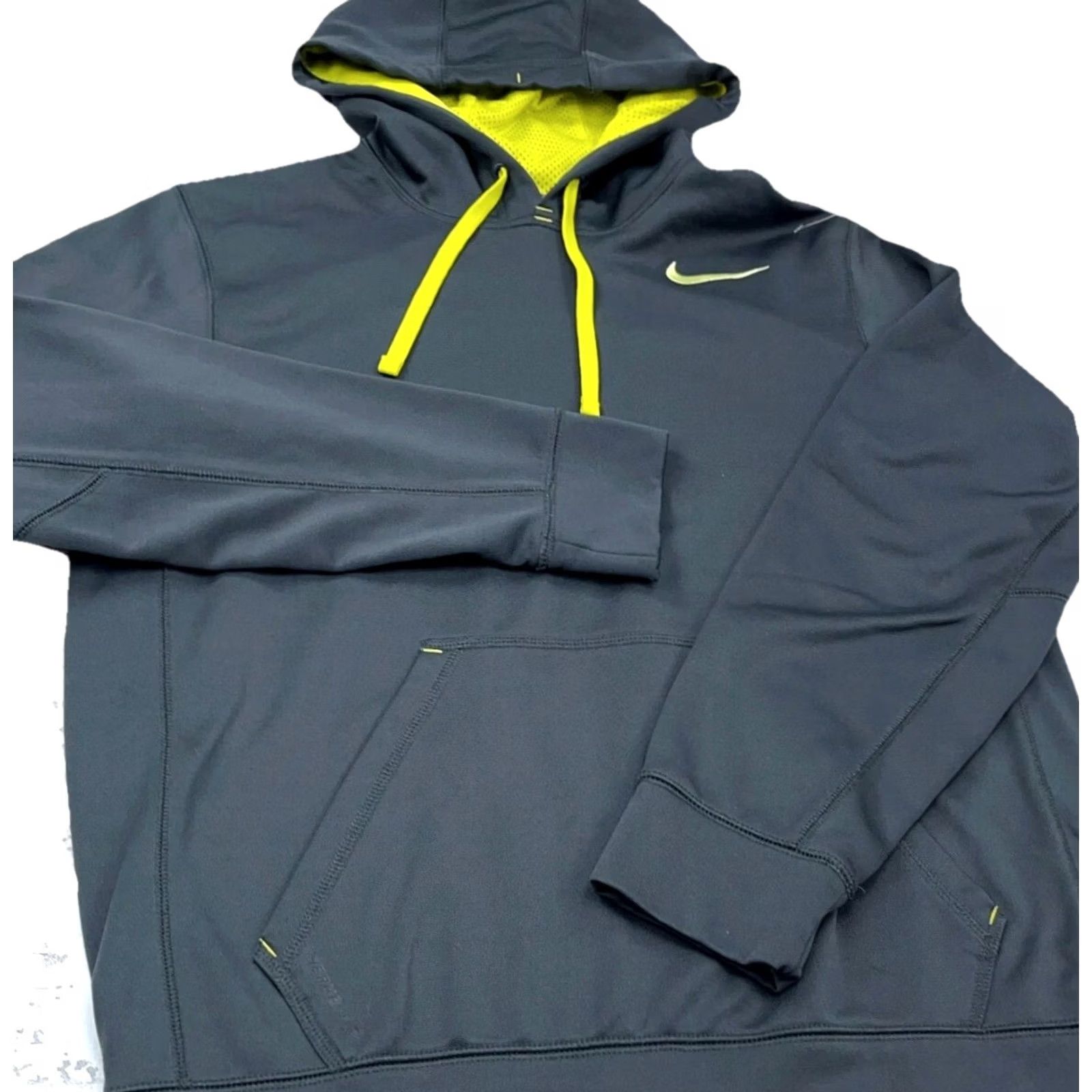 Nike Nike Hoodie Men Small Gray Yellow Sweatshirt Swoosh Therma Performance Pullover Zip Hoodie Front Logo 90s Grunge Retro American Classic Size US S / EU 44-46 / 1 - 4 Thumbnail