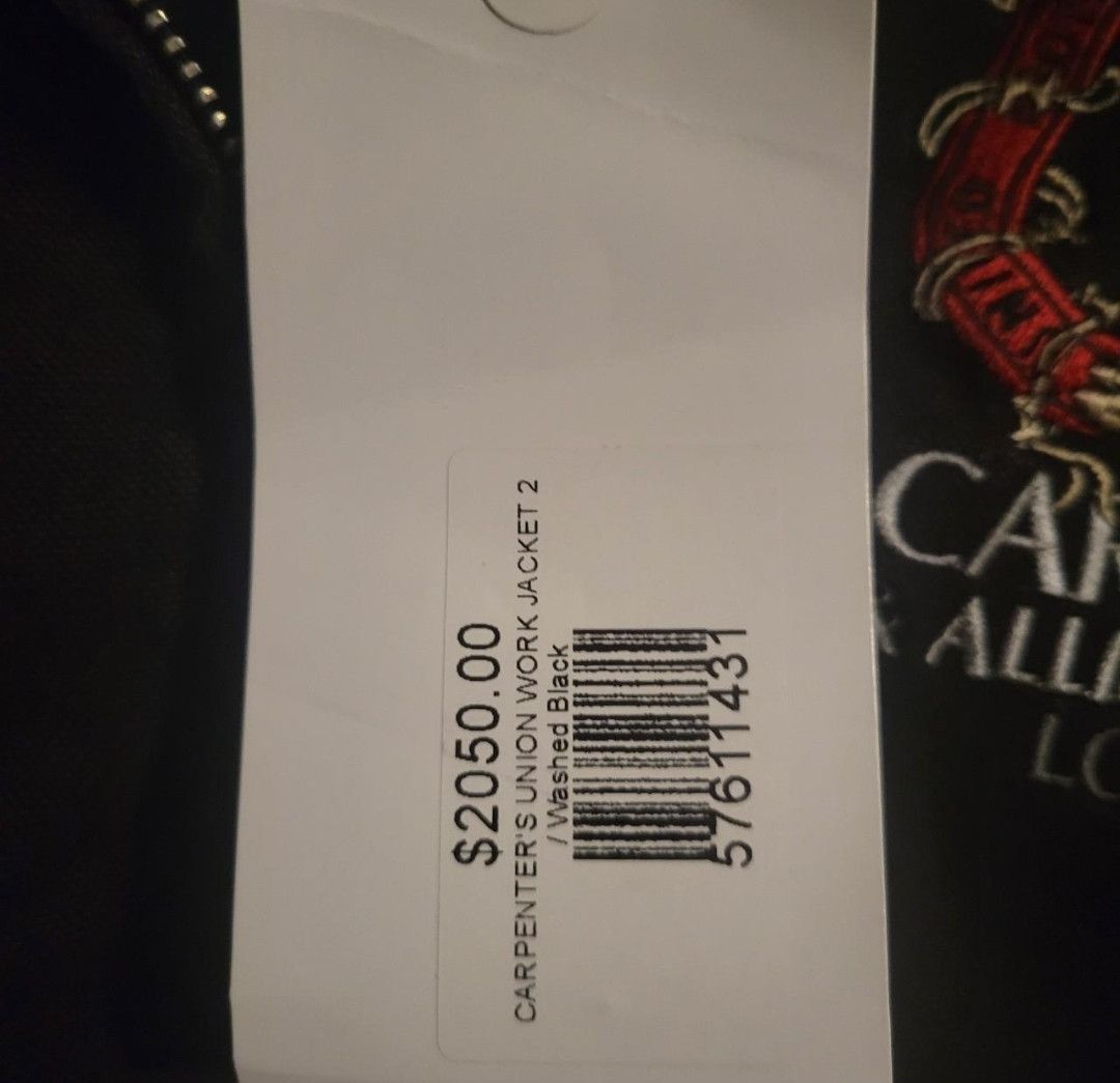 Warren Lotas black carpenter oversized union jacket Size US XXL / EU 58 / 5 - 4 Thumbnail