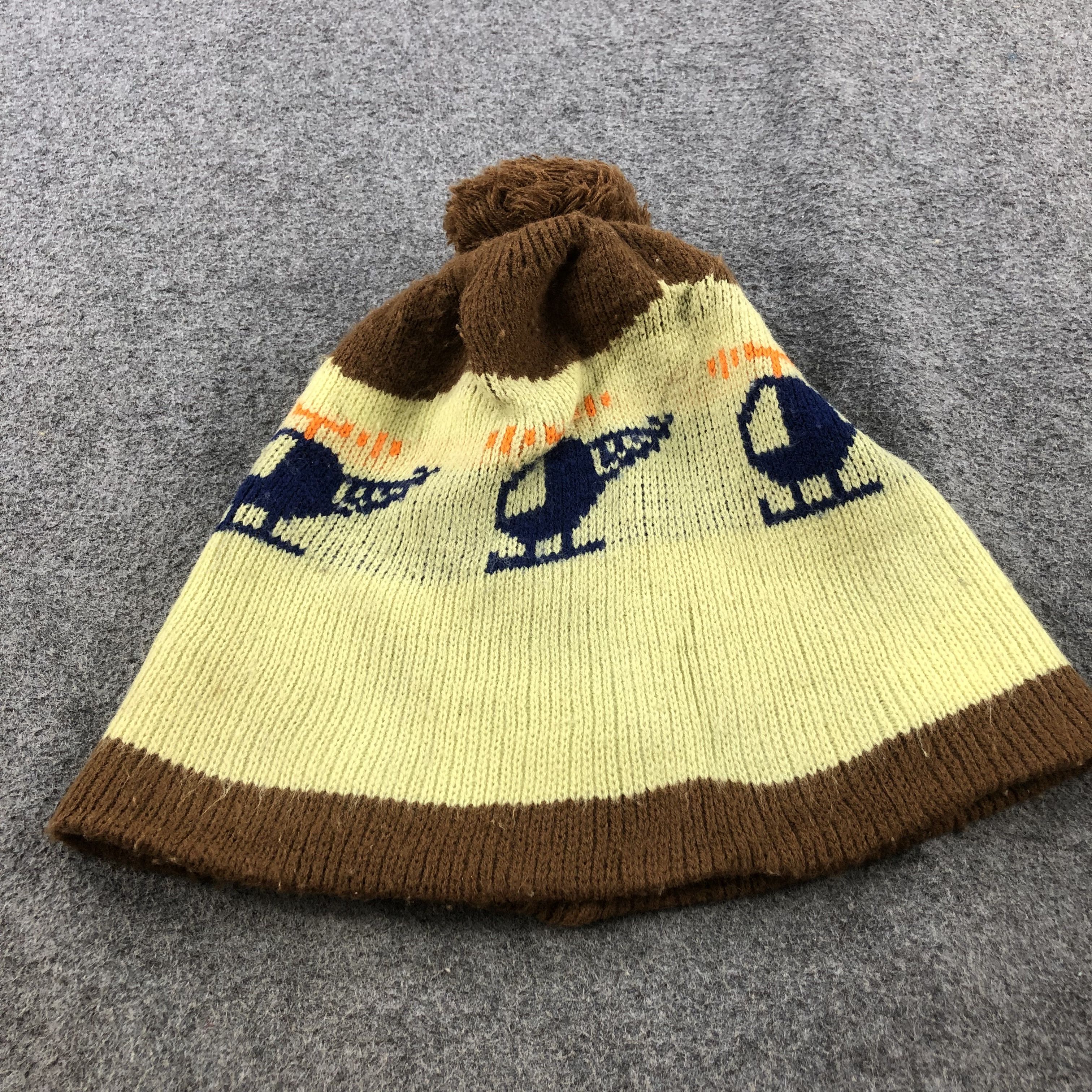 Vintage Unknown HP Helicopter Bobble Beanie Snowcap Snow Hat B197 Size ONE SIZE - 3 Thumbnail