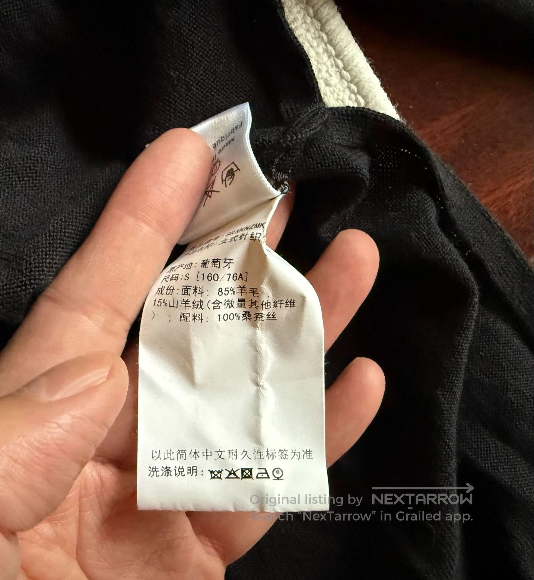 Saint Laurent Paris Simone Rocha Floral Knit Black Sweater. Size S / US 4 / IT 40 - 5 Thumbnail