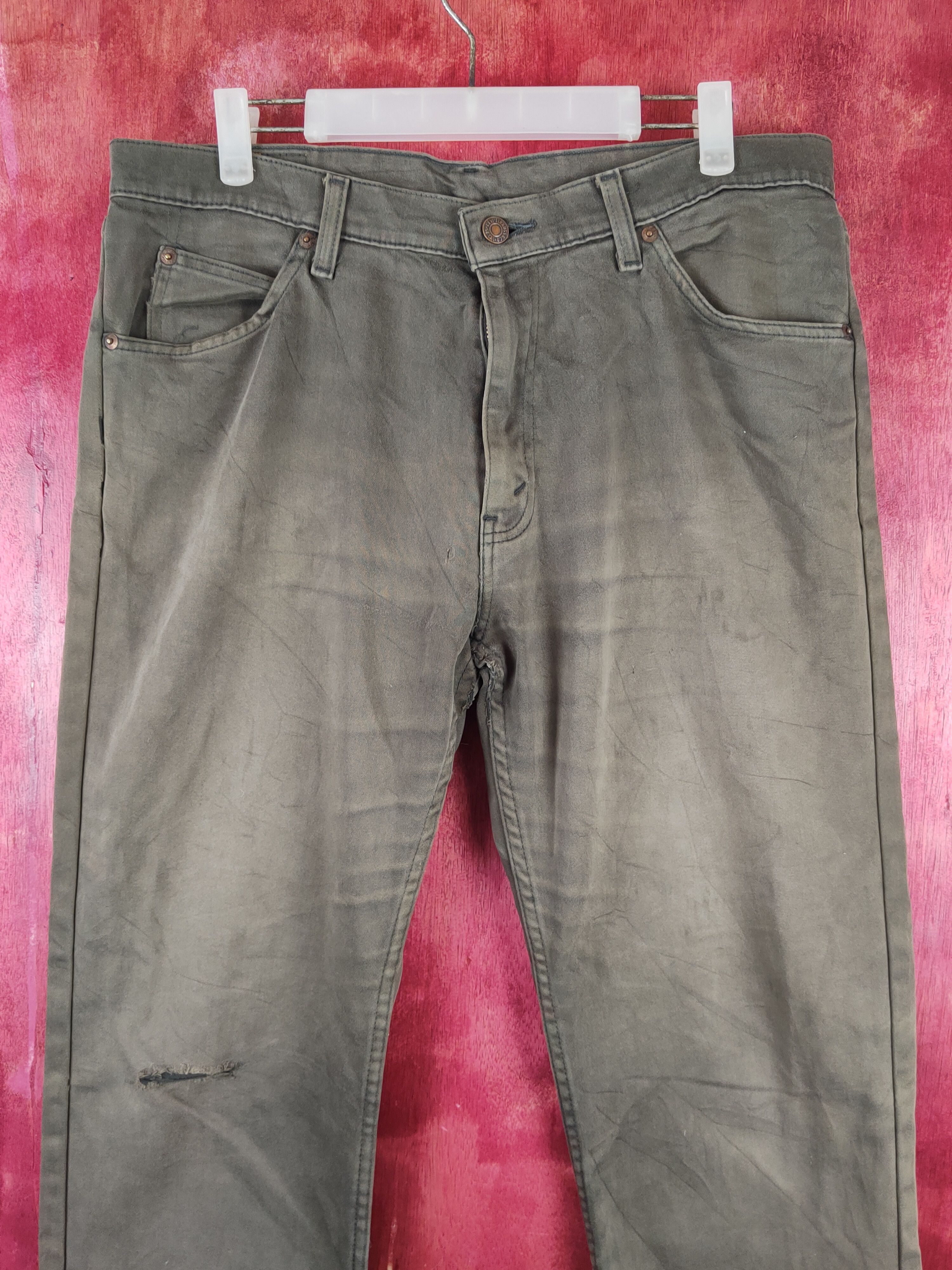 Levi's Levi's Brown Faded Ripped Multipocket Casual Pants #S1717 Size US 35 - 3 Thumbnail