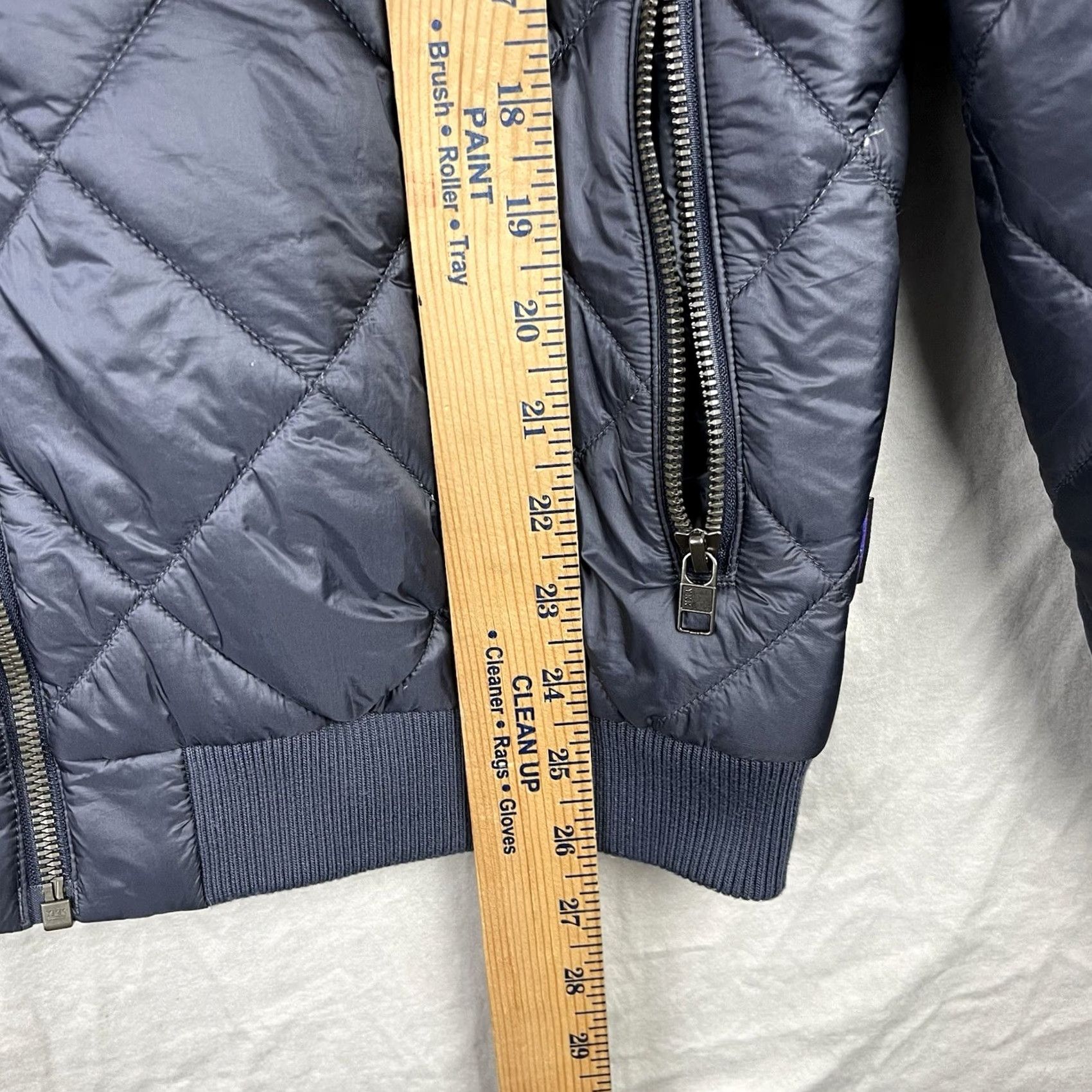 Patagonia Patagonia Jacket Womens Large Navy Blue Prow Bomber Quilted Full Zip Logo Size L / US 10 / IT 46 - 6 Thumbnail