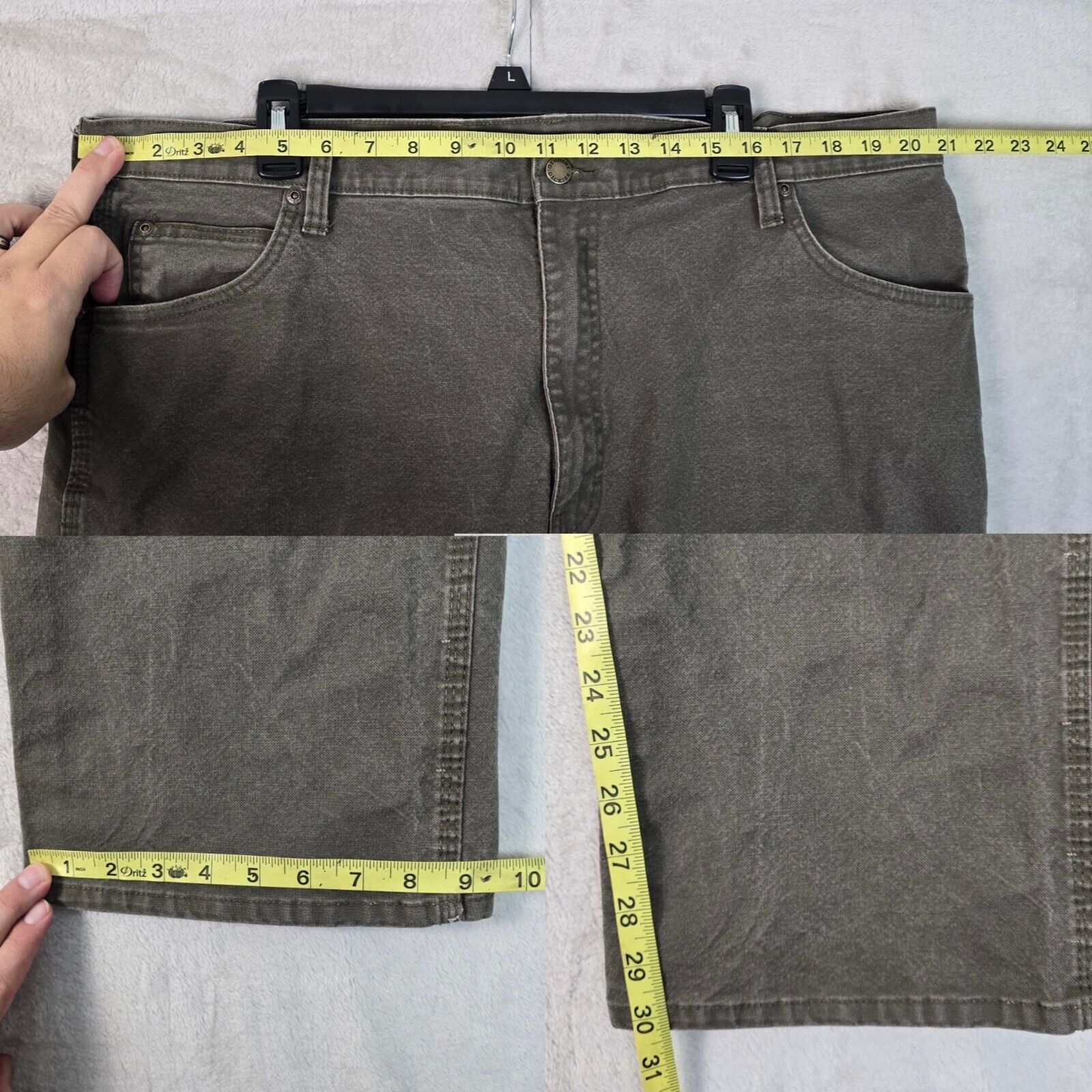 Dickies Dickies Men's 40X32 Canvas Carpenter Pants Relaxed Fit Gray Size US 40 / EU 56 - 8 Thumbnail