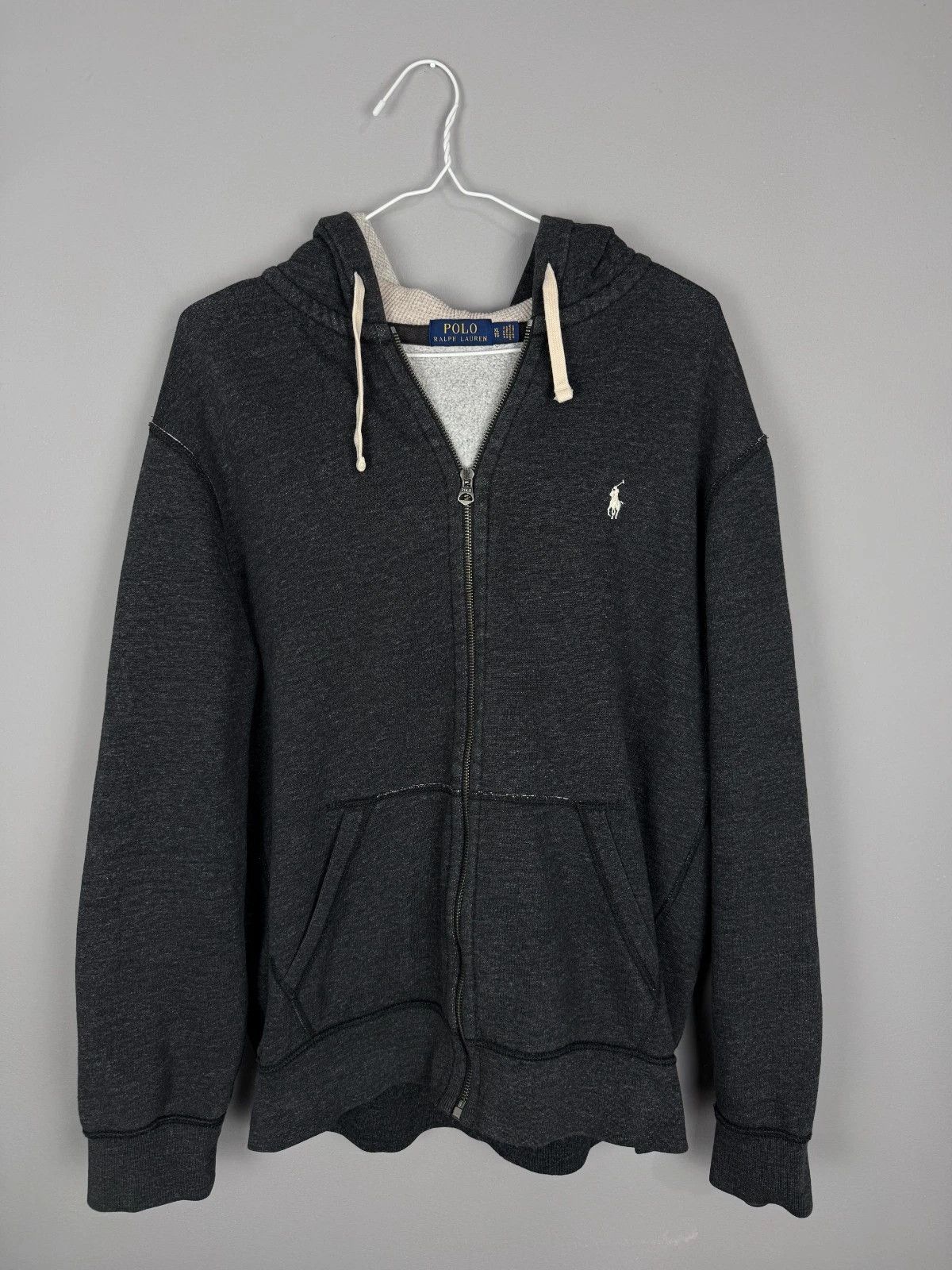 Polo Ralph Lauren Polo Ralph Lauren Zip Up Thermal Hoodie Minimal Athleisure Size US XL / EU 56 / 4 - 1 Thumbnail