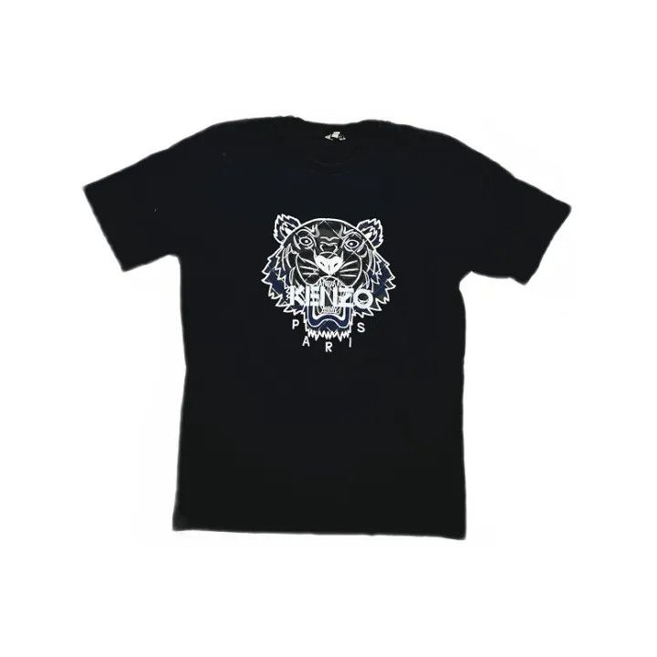 Kenzo KENZO Black Short Sleeve T-Shirt with Embroidery 0079 Size US S / EU 44-46 / 1 - 1 Thumbnail