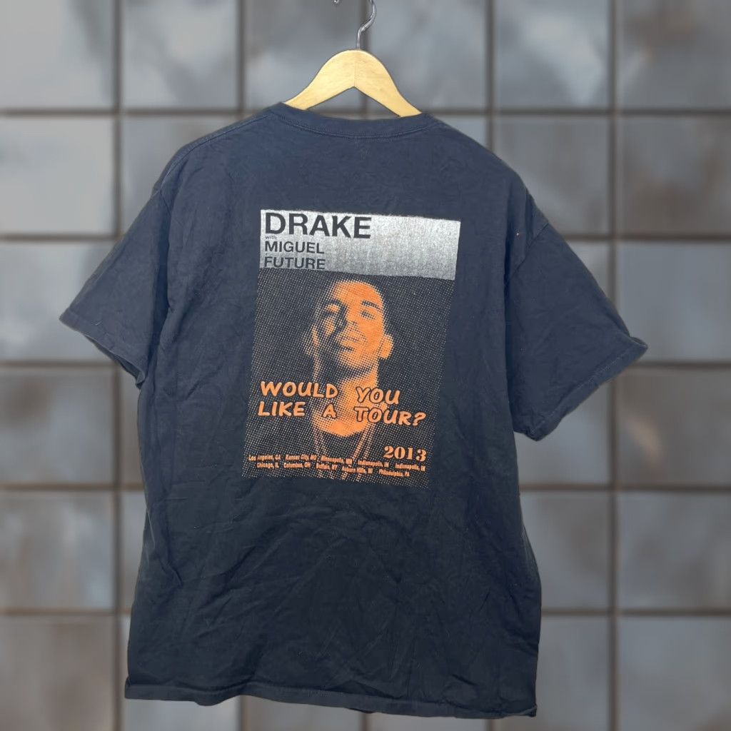 Vintage VINTAGE October's Very Own Drake Would You Like A Tour 2013 Owl T Shirt XL Black Mens Shirt 2010s Size US XL / EU 56 / 4 - 1 Thumbnail