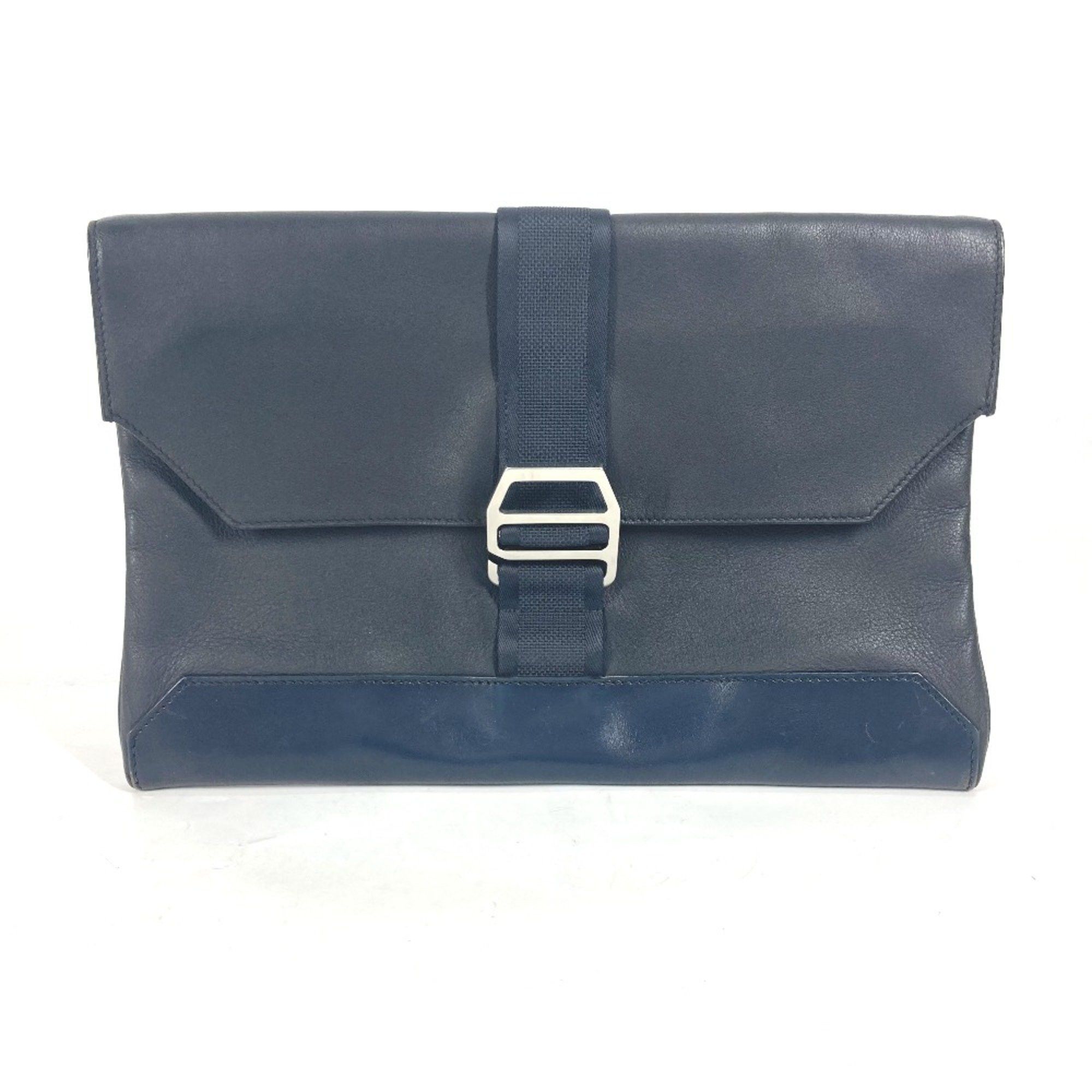 Hermes Hermes pouch bag Clutch bag Navy Size ONE SIZE - 1 Thumbnail