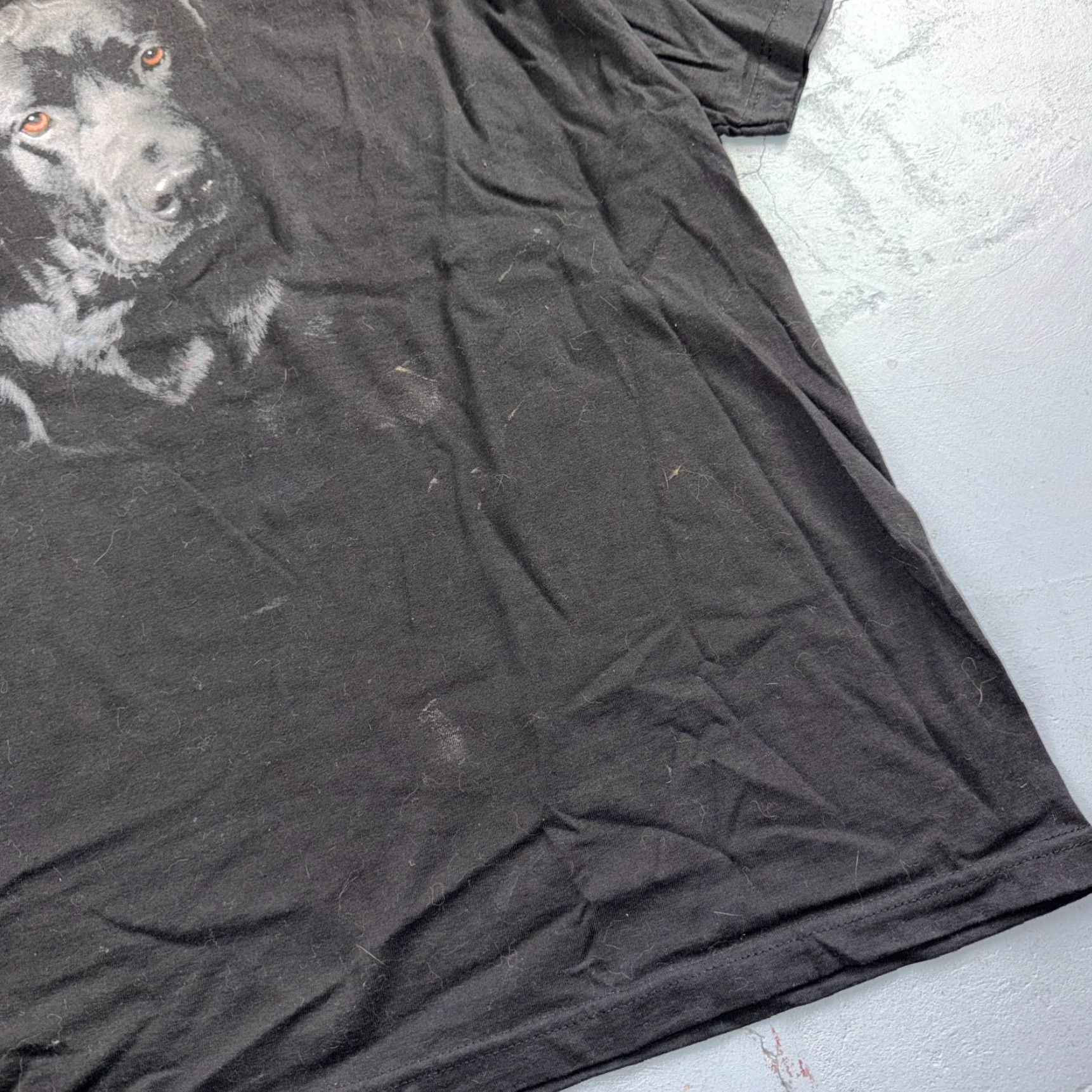 AAA VINTAGE Black T-Shirt Men 2XL AAA Cotton Graphic Print Dog 70s 80s 90s Friends Grunge Music Ducks VTG 2020-2029 Size US XXL / EU 58 / 5 - 3 Thumbnail