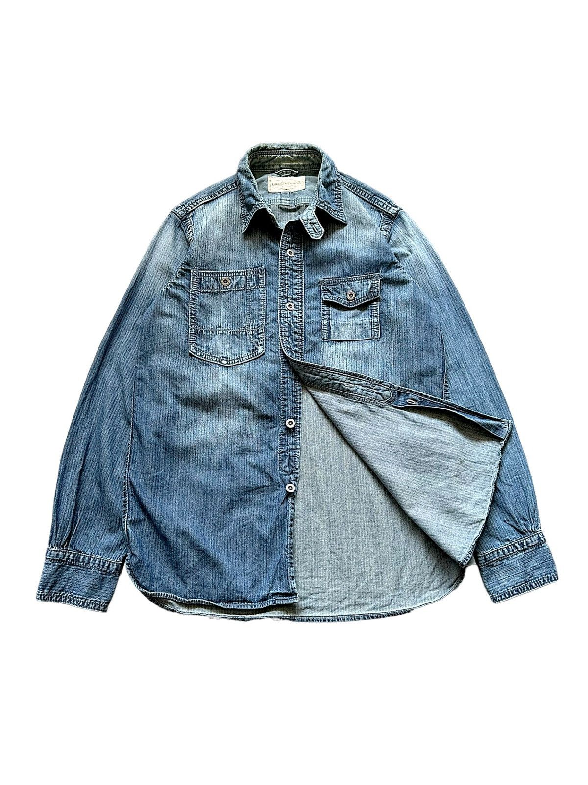 GOA 00's GOA military style dyed denim shirt Size US M / EU 48-50 / 2 - 4 Thumbnail