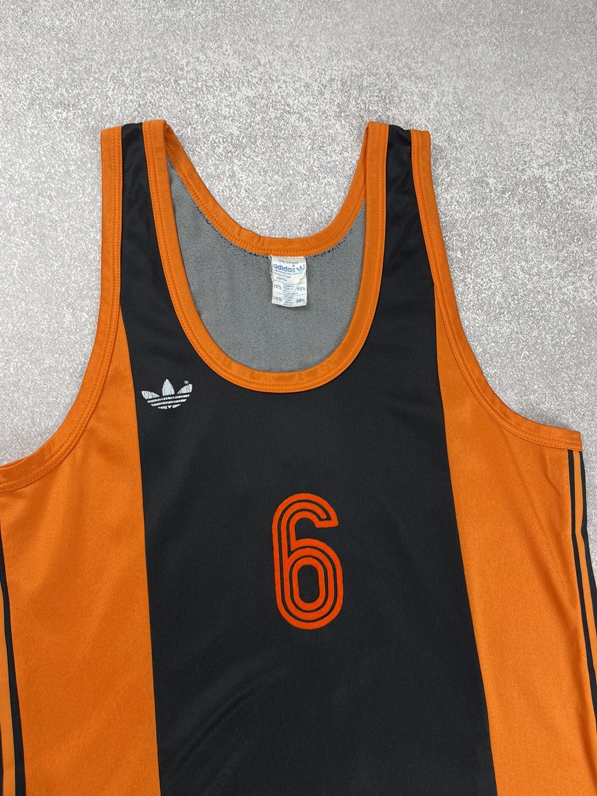 Adidas Vintage Adidas 70-80’s Tank Top Running Jersey #6 Size M-L Size US M / EU 48-50 / 2 - 3 Thumbnail