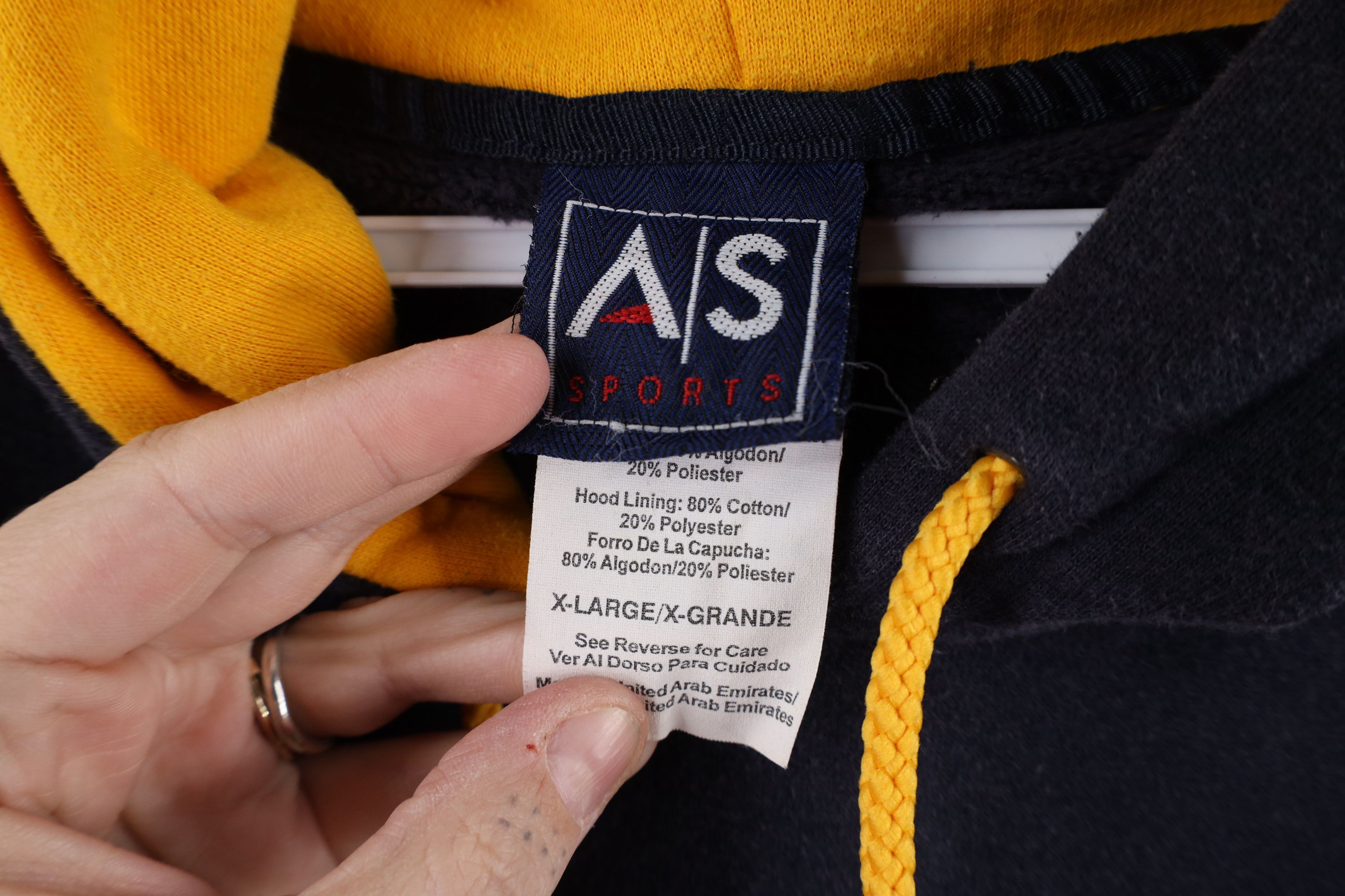 Vintage Vintage 90s Out University of Michigan Hoodie Sweatshirt Size US XL / EU 56 / 4 - 4 Thumbnail