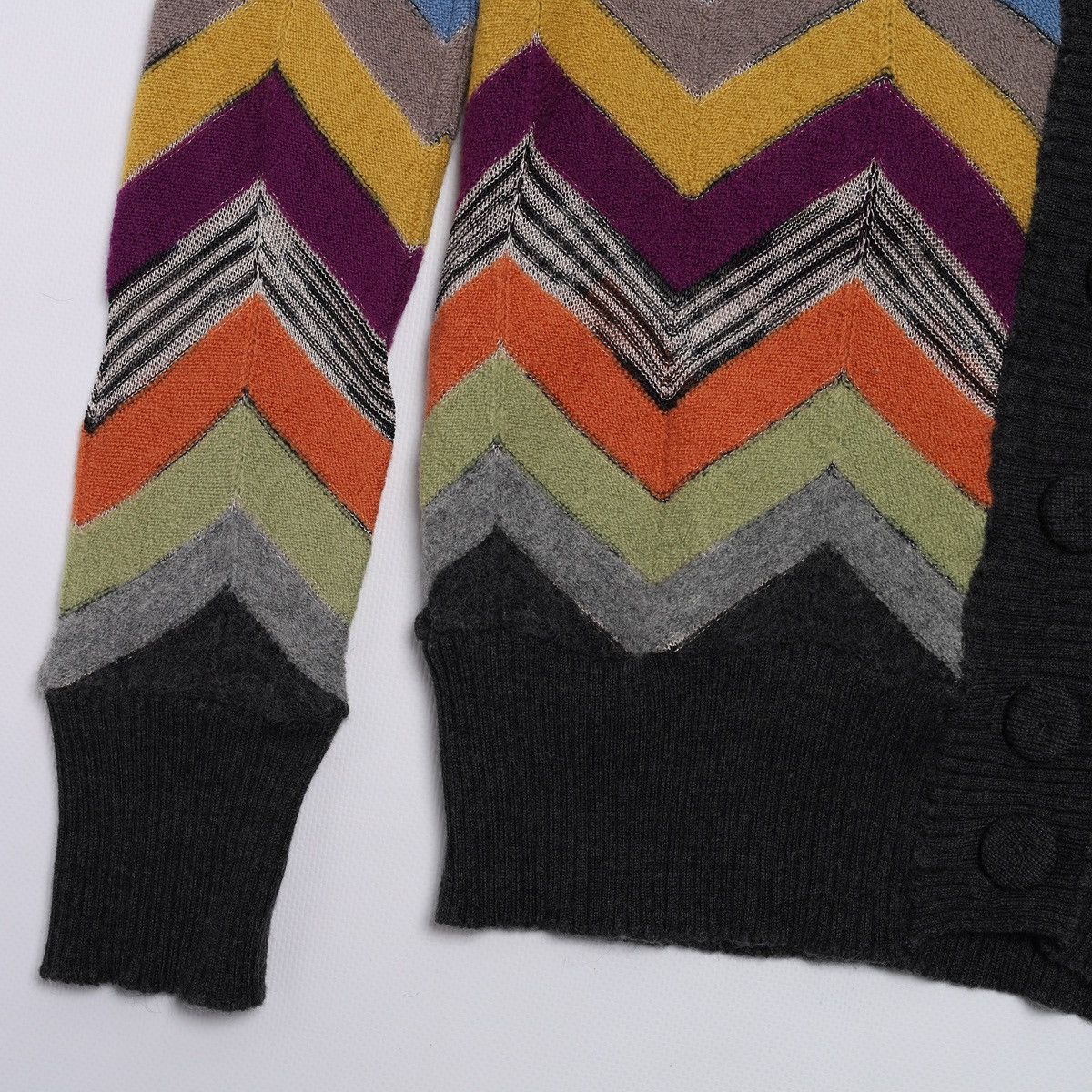 Missoni Missoni M Wool Viscose Multicolor Cardigan Sweater Mesh Size M / US 6-8 / IT 42-44 - 7 Thumbnail