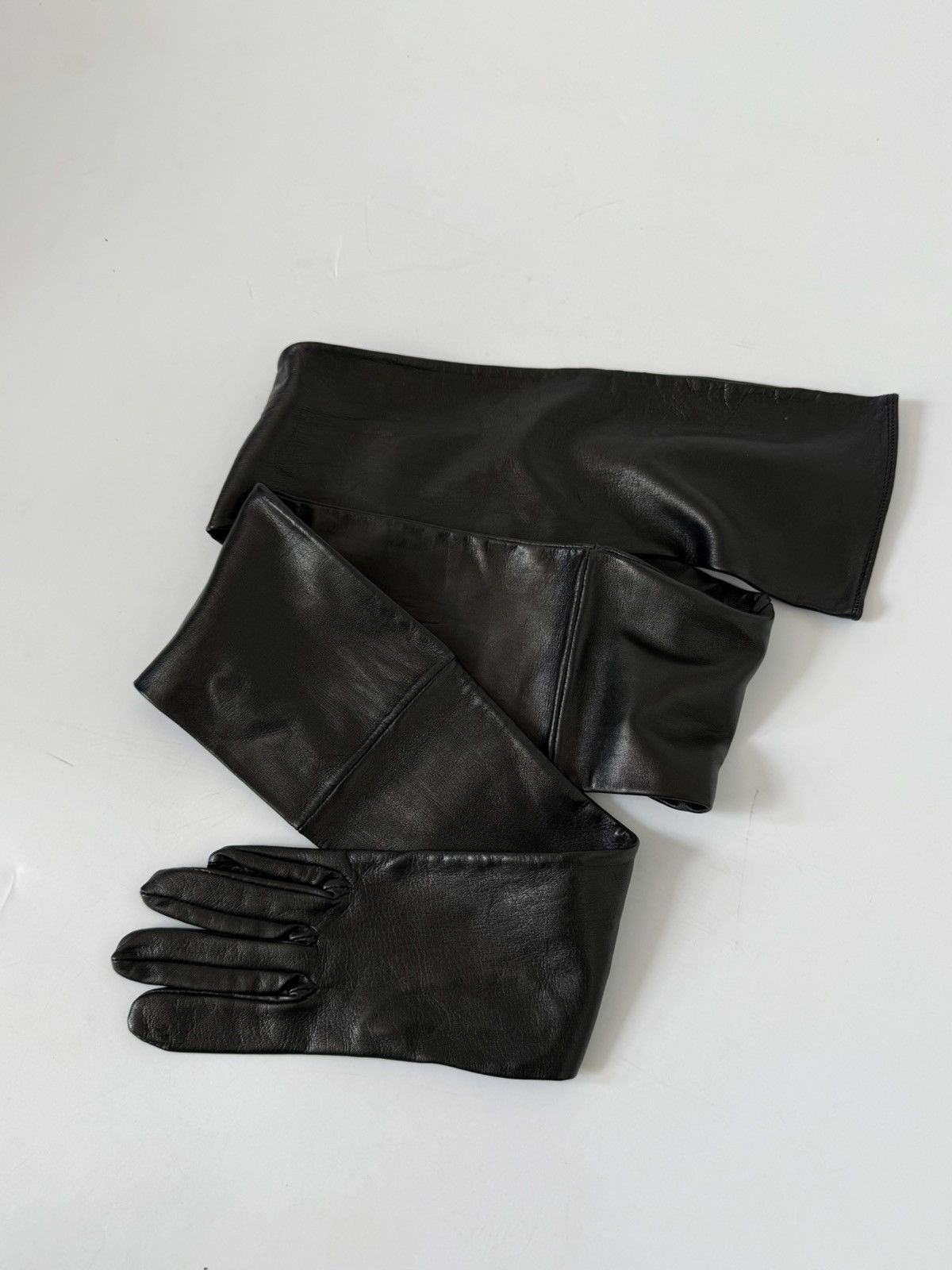 Maison Margiela Maison Margiela Black Leather Glove Belt Size ONE SIZE - 4 Thumbnail