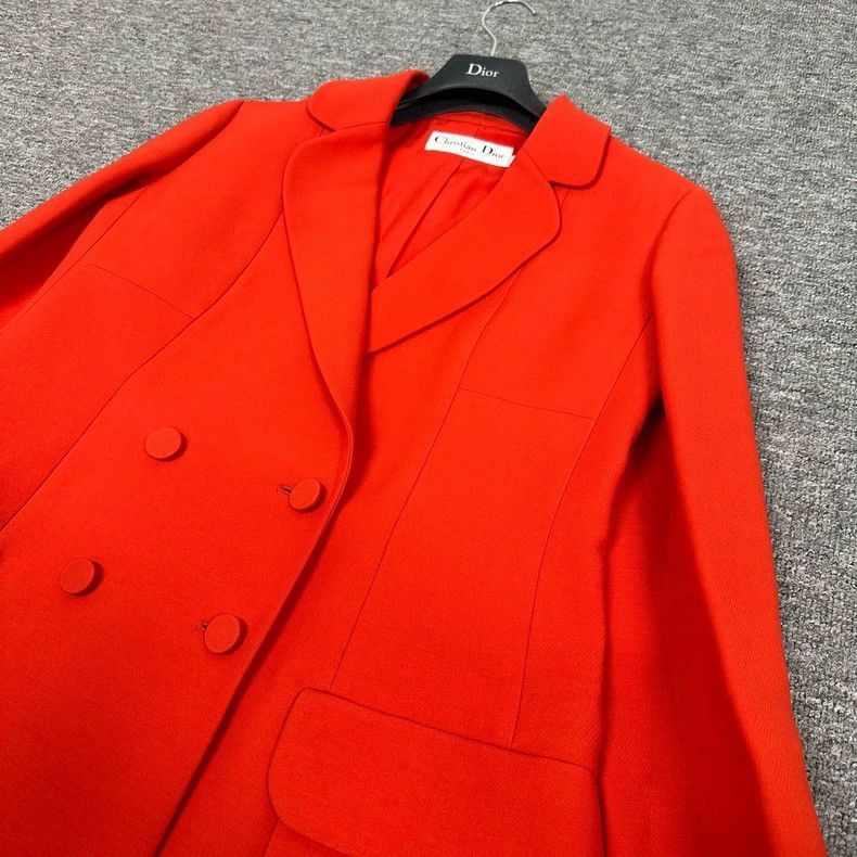 Dior Stunning Red Dior Petal Coat with Tags-2506 Size M / US 6-8 / IT 42-44 - 4 Thumbnail