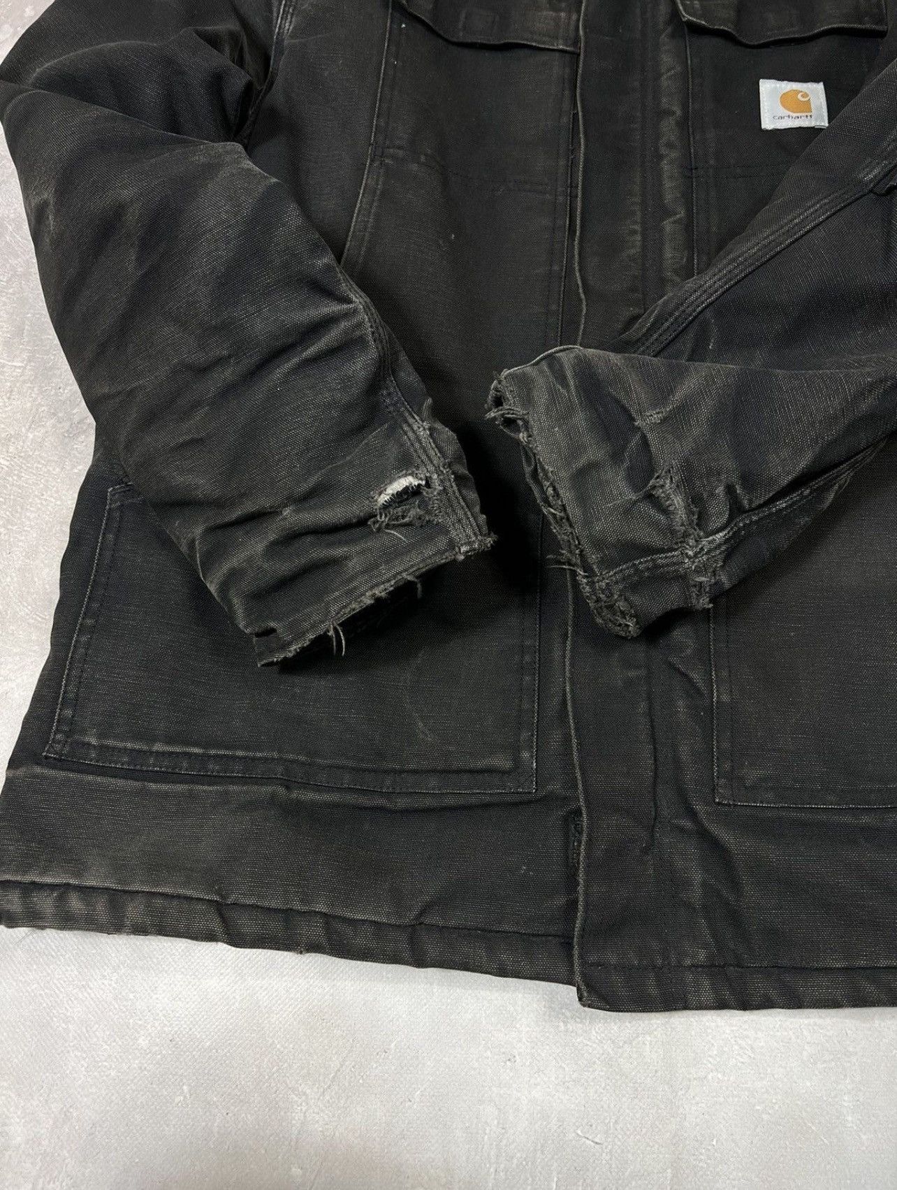 Carhartt Vintage Carhartt Distressed Denim Heavyweight Jacket Size US XL / EU 56 / 4 - 6 Thumbnail