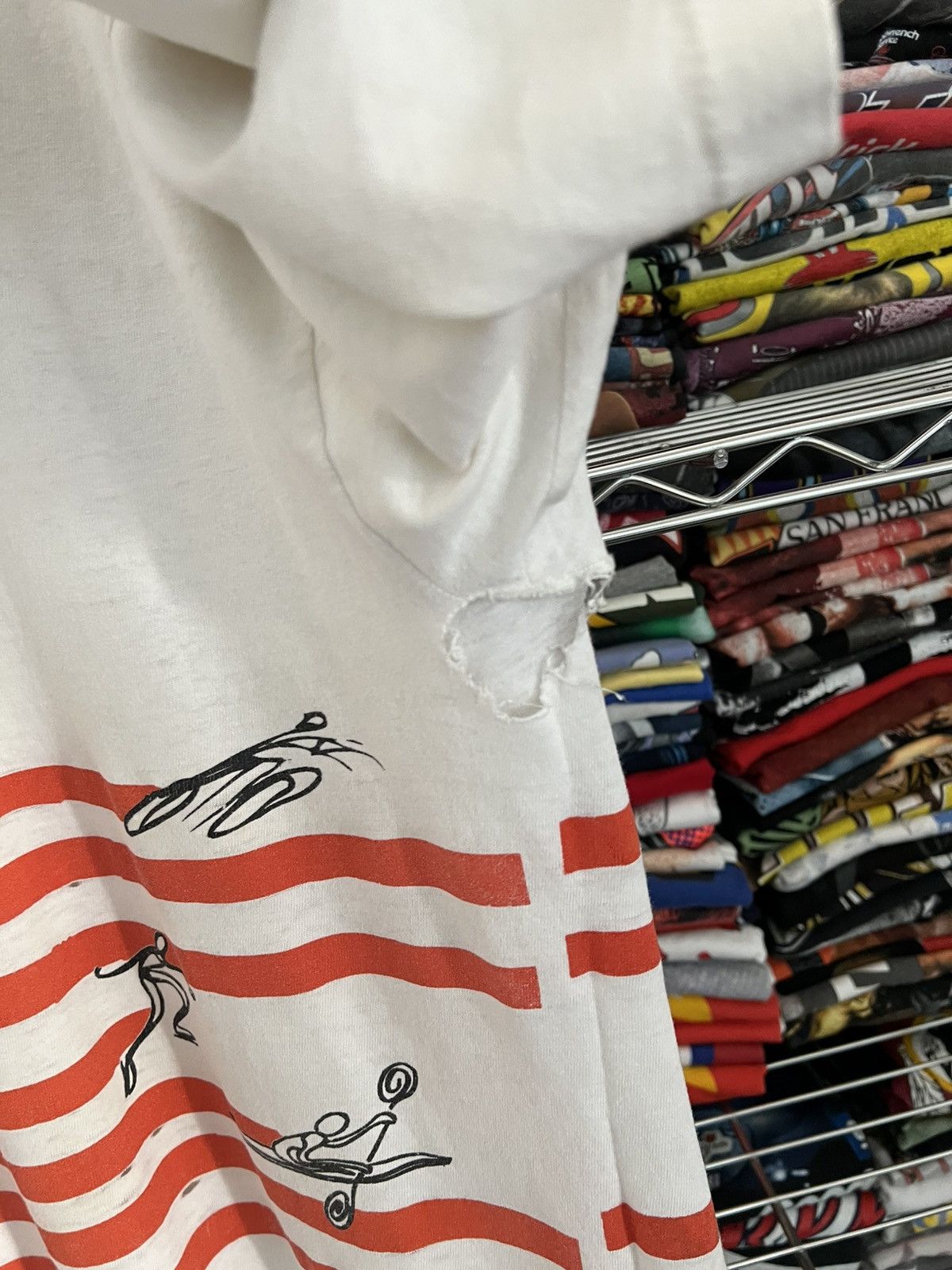Champion 1996 Atlanta Olympics Flag Single Stitch Art Tee Size US XL / EU 56 / 4 - 7 Thumbnail