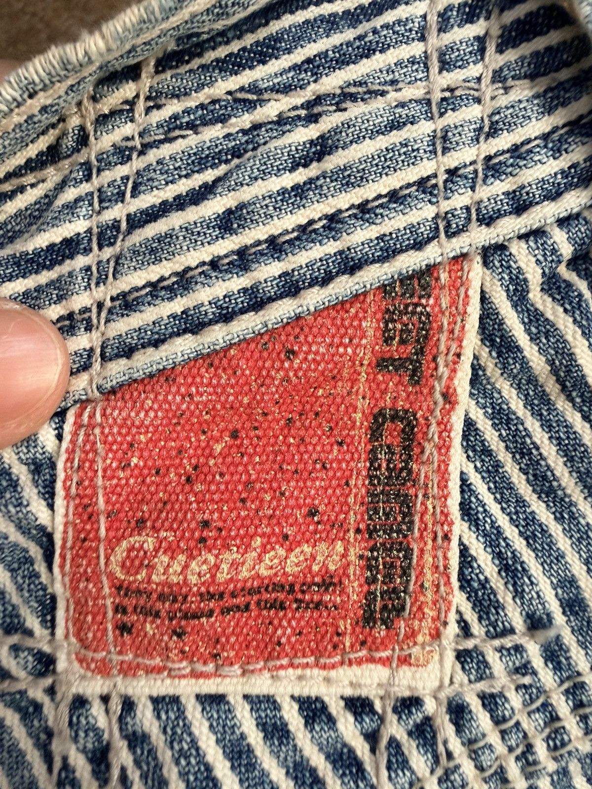 Japanese Brand Vintage Cuetieen Stripe Pants Size 32" / US 10 / IT 46 - 13 Thumbnail