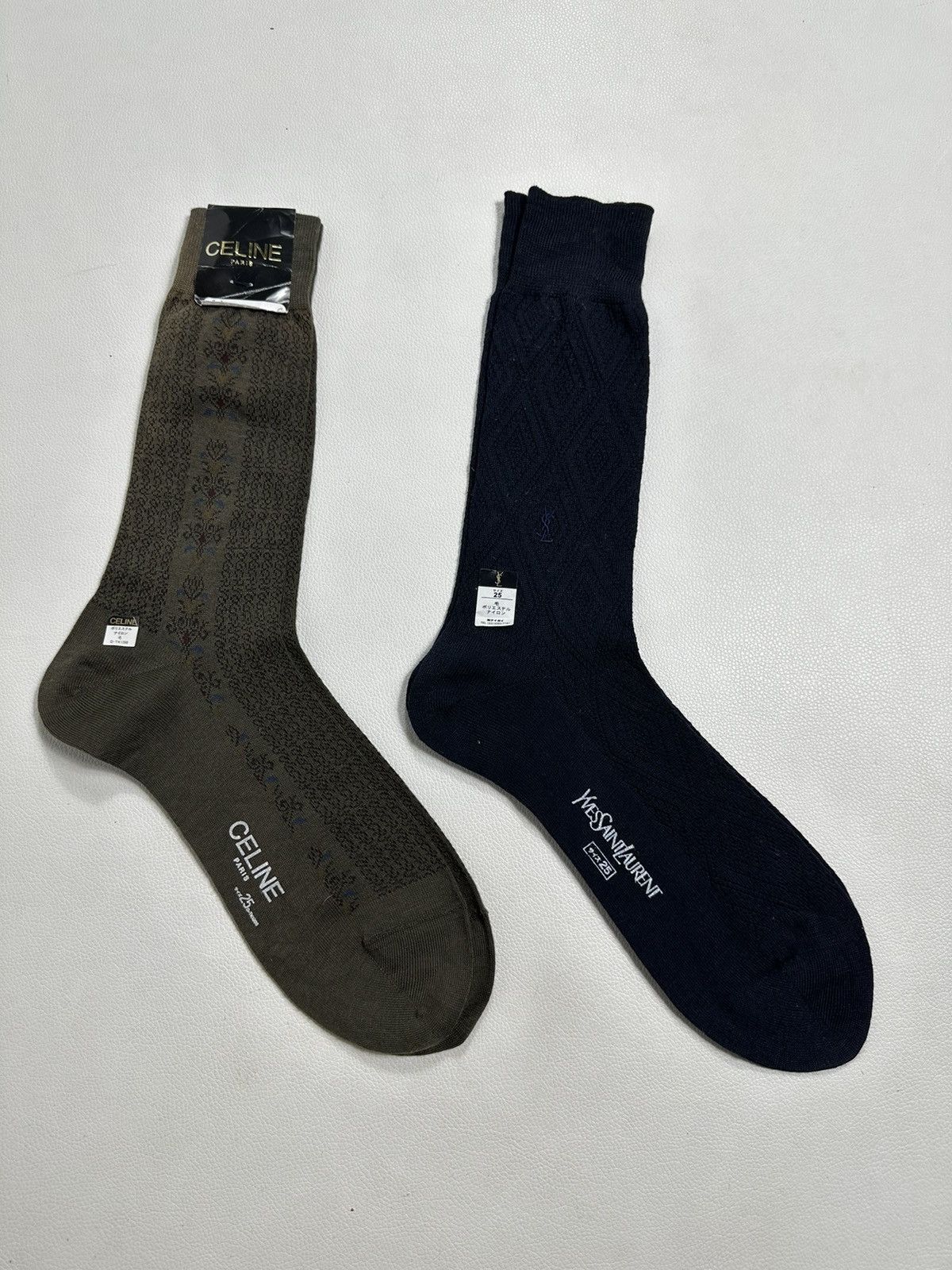 Celine × Designer Bundle 2 Pair Socks Celine And Yves Saint Laurent Size ONE SIZE - 1 Thumbnail