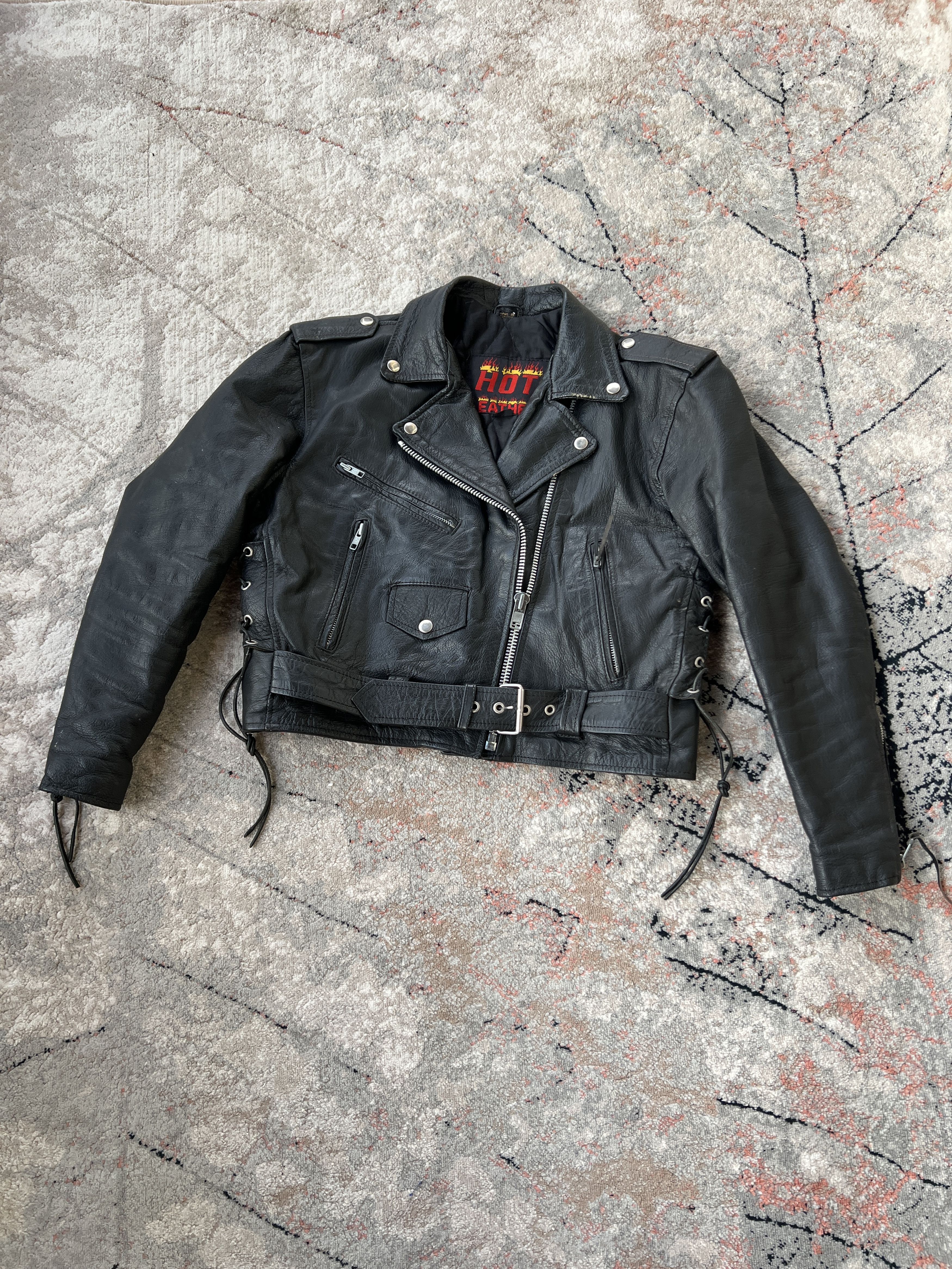 Leather Hot Leathers Vintage Jacket Size L / US 10 / IT 46 - 1 Thumbnail