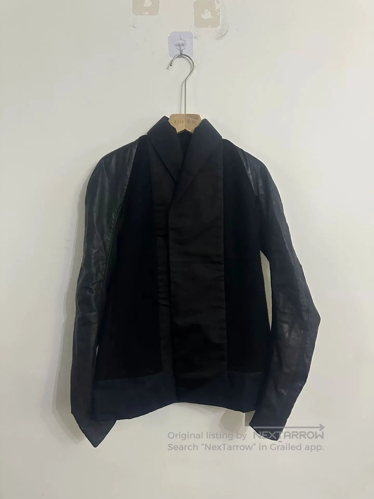 Rick Owens wool and leather jacket by Rick Owens. Size US M / EU 48-50 / 2 - 1 Thumbnail