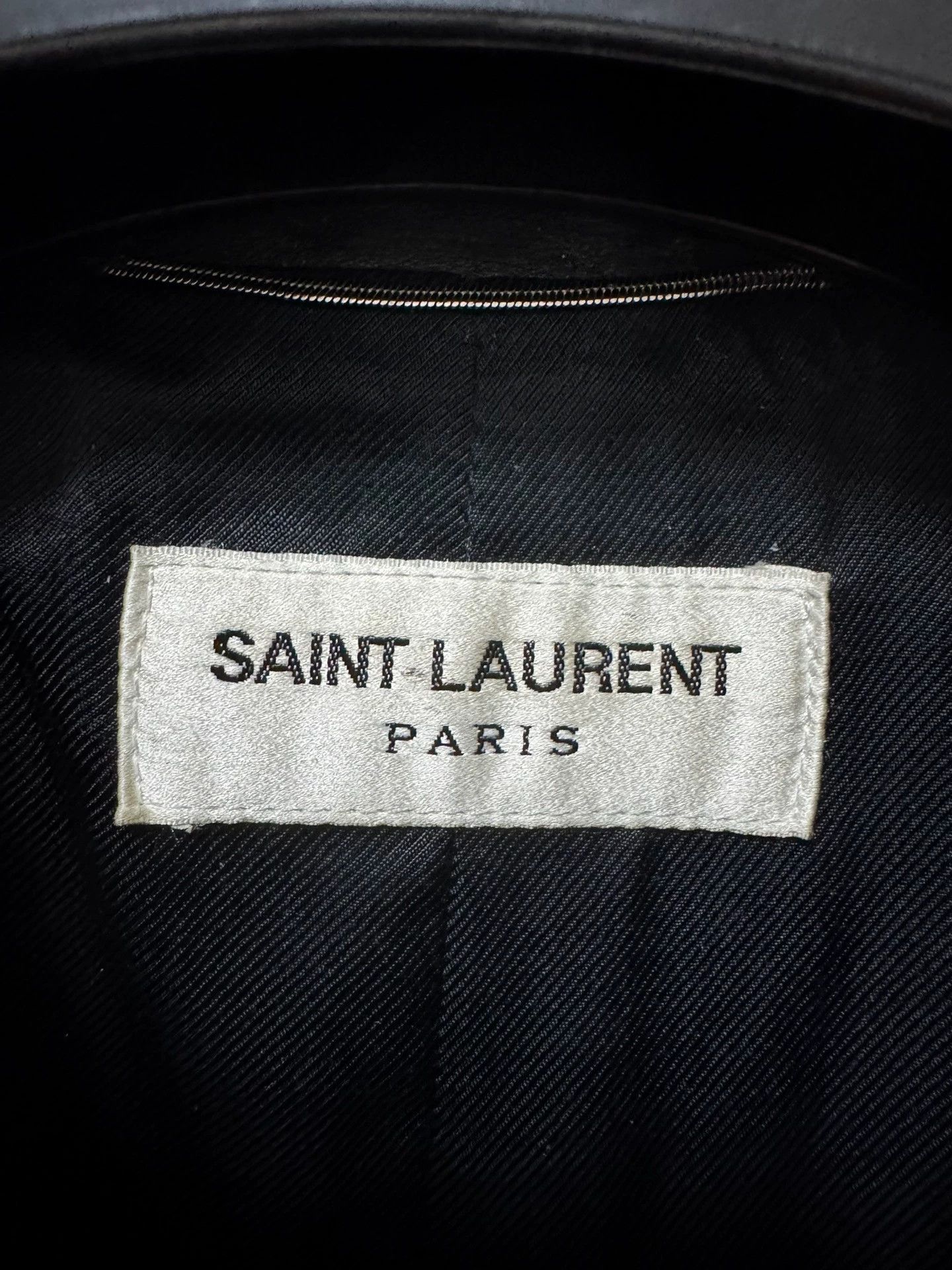 Saint Laurent Paris Saint Laurent SLP oil-waxed calfskin quilted leather jacket Size US XL / EU 56 / 4 - 5 Thumbnail