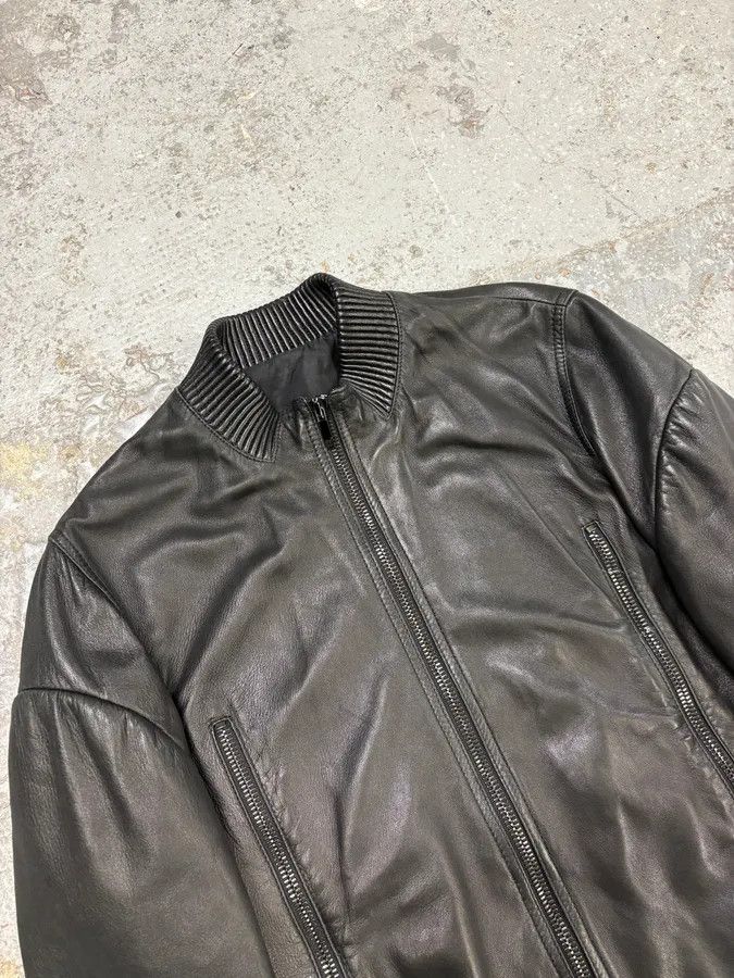 Givenchy AW2012 Givenchy Black Bomber Zip Leather Jacket Size US S / EU 44-46 / 1 - 5 Thumbnail
