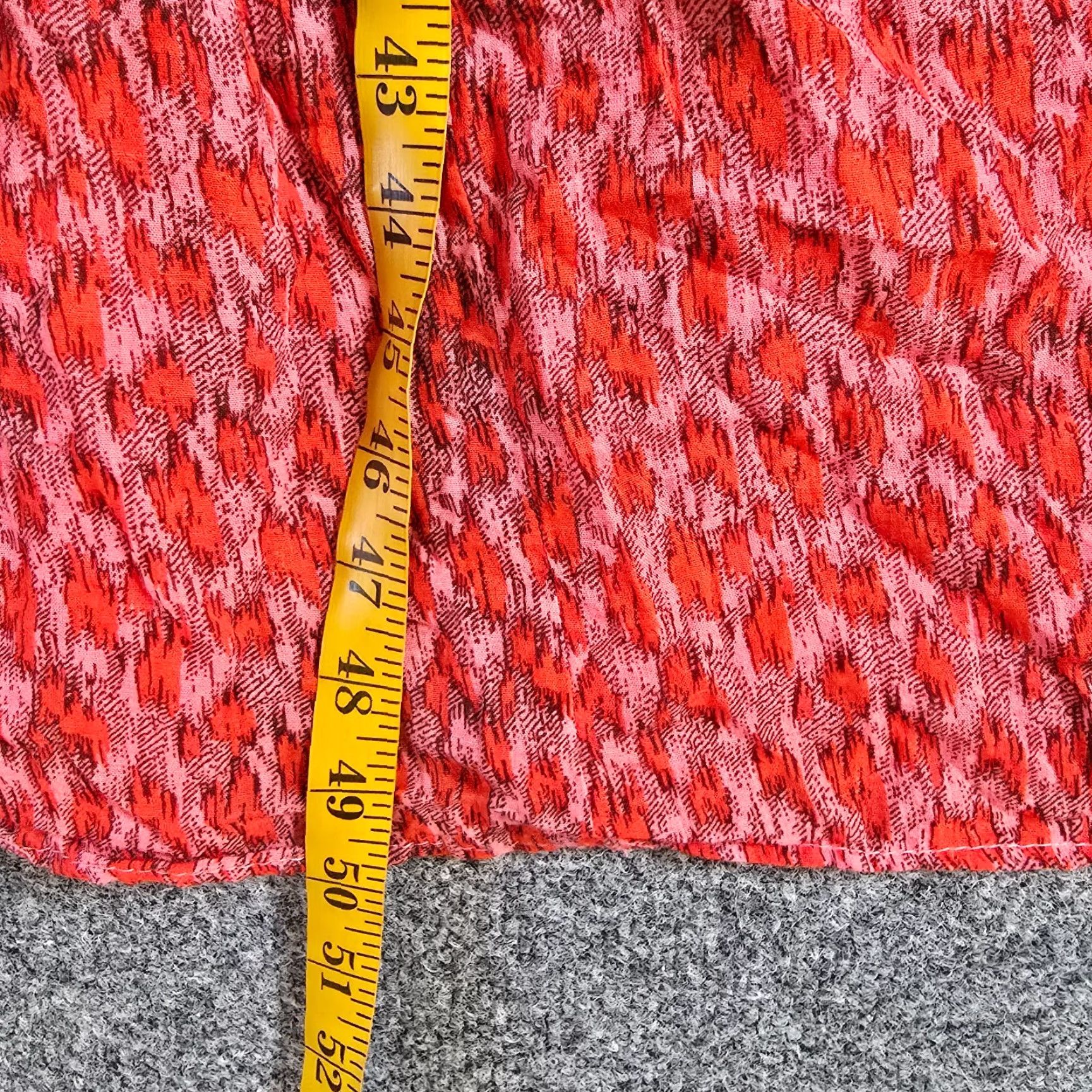 Joie Joie Dress Womens XL Red Tiered Midi Lined Western Casual Beachy Sundress Sleeveless V-Neck Pullover Geometric Pattern Size XL / US 12-14 / IT 48-50 - 6 Thumbnail