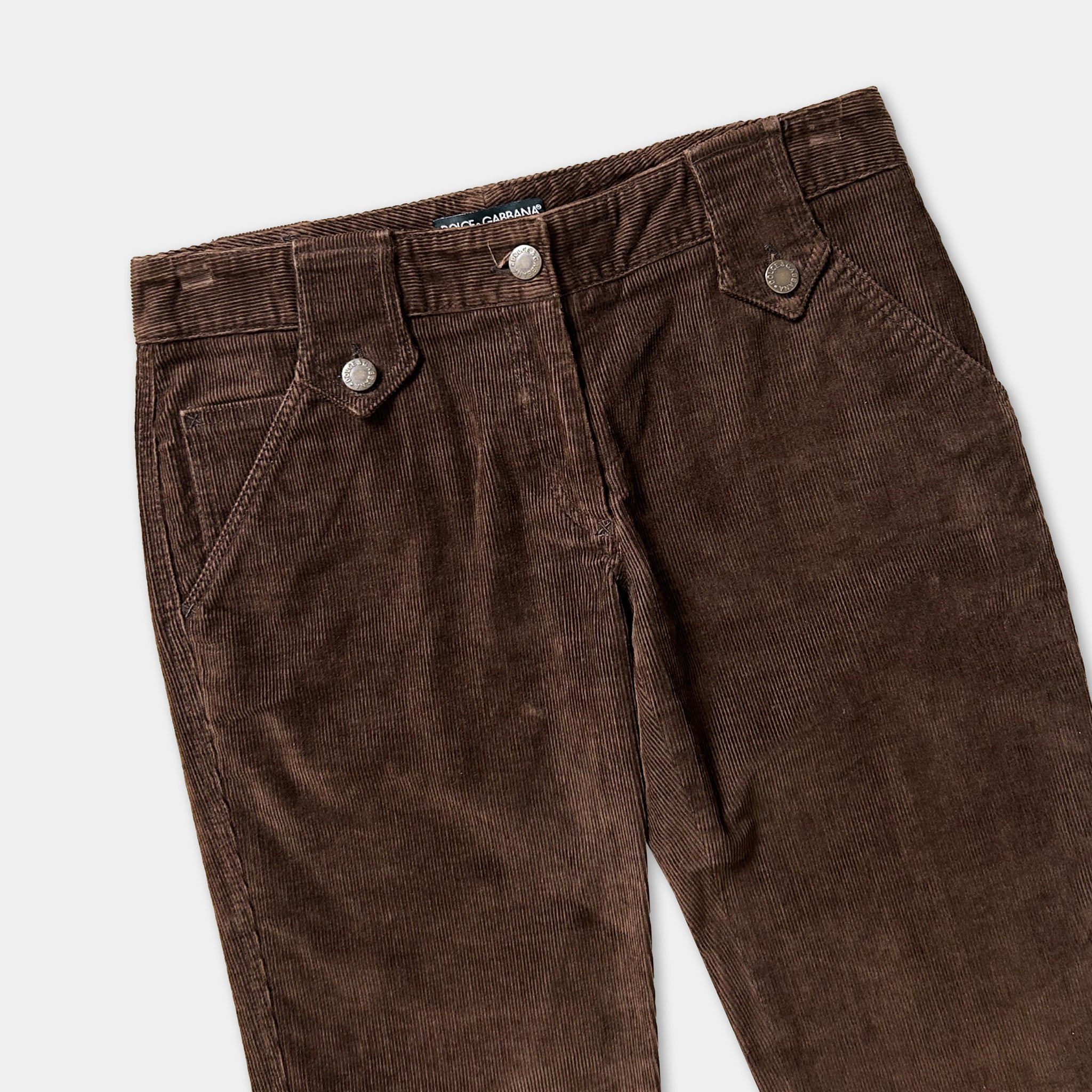 Dolce & Gabbana Dolce & Gabbana Brown Corduroy Pants Size US 30 / EU 46 - 2 Thumbnail