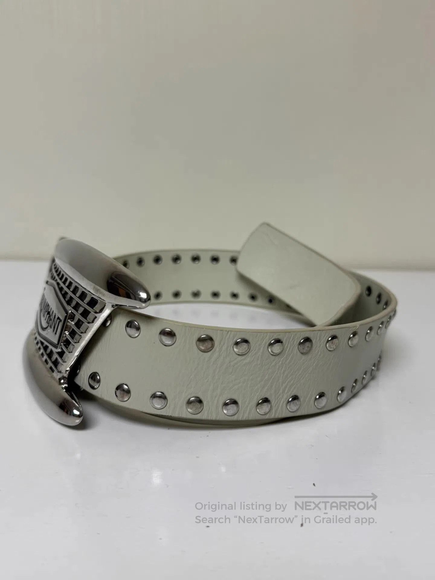 Martine Rose Silver Belt with Metal Buckle. Size ONE SIZE - 3 Thumbnail