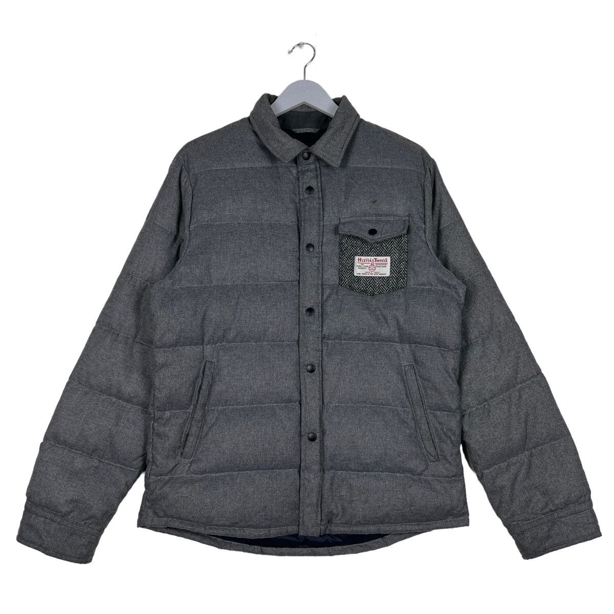 Harris Tweed 🔥 HARRIS TWEED POLAND DOWN PUFFER JACKET Size US M / EU 48-50 / 2 - 1 Thumbnail