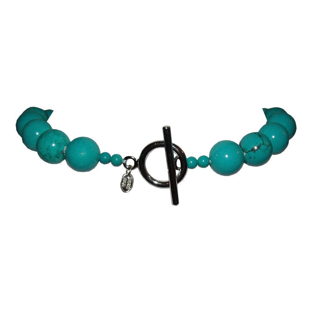 Designer Turquoise Large Beaded Princess Necklace Alberto Juan Size ONE SIZE - 4 Thumbnail