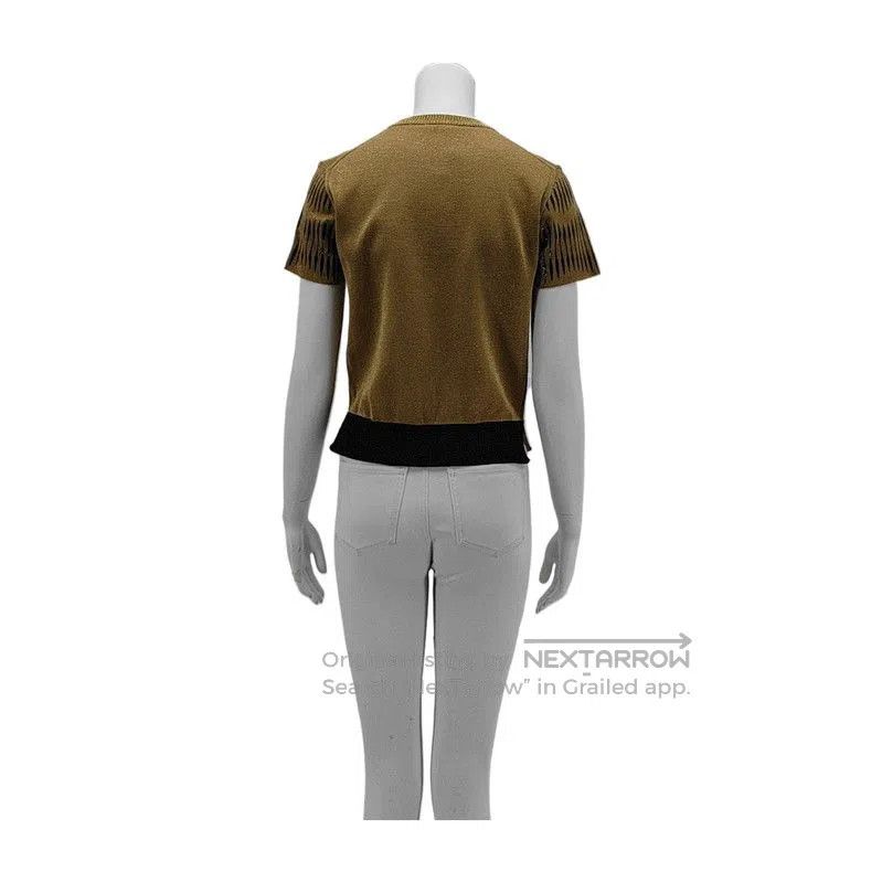 Louis Vuitton Louis Vuitton Brown Wool Short Sleeve Pullover . Size XS / US 0-2 / IT 36-38 - 2 Thumbnail