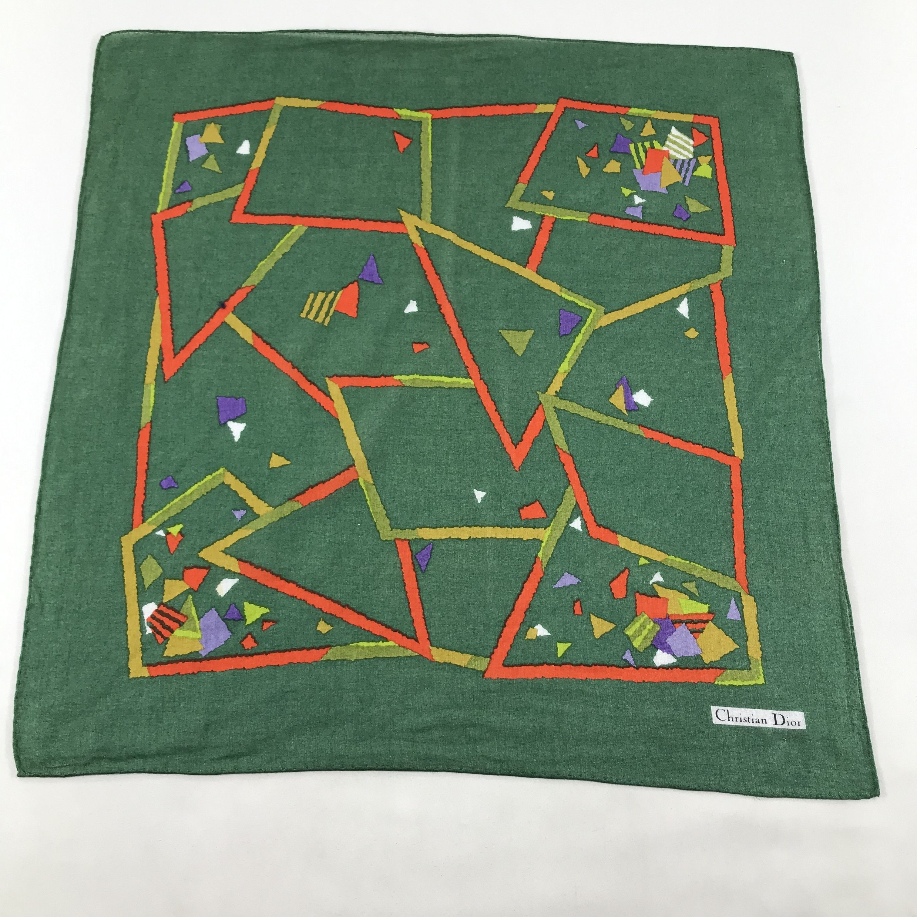 Christian Dior Monsieur Christian Dior Handkerchief Neckerchief Bandana H22 Size ONE SIZE - 1 Thumbnail