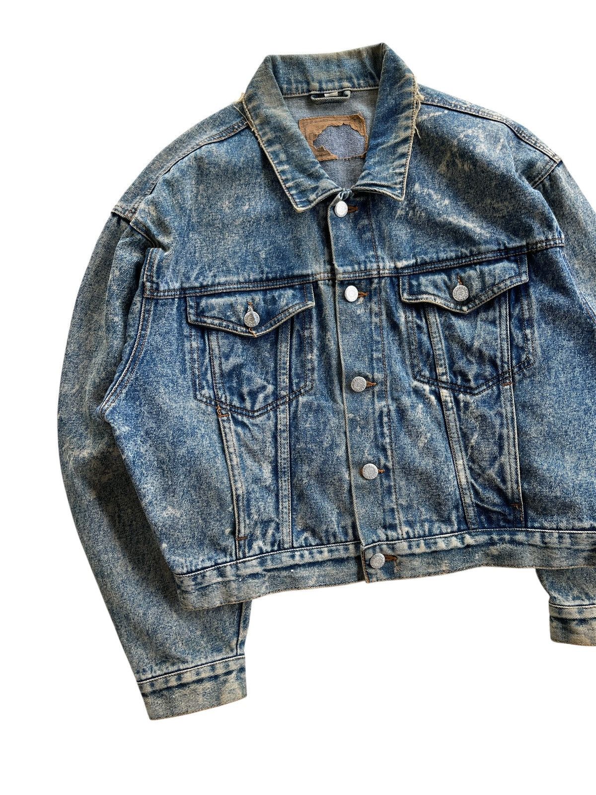 Japanese Brand Vintage Acid Wash Denim Jacket Size US M / EU 48-50 / 2 - 3 Thumbnail