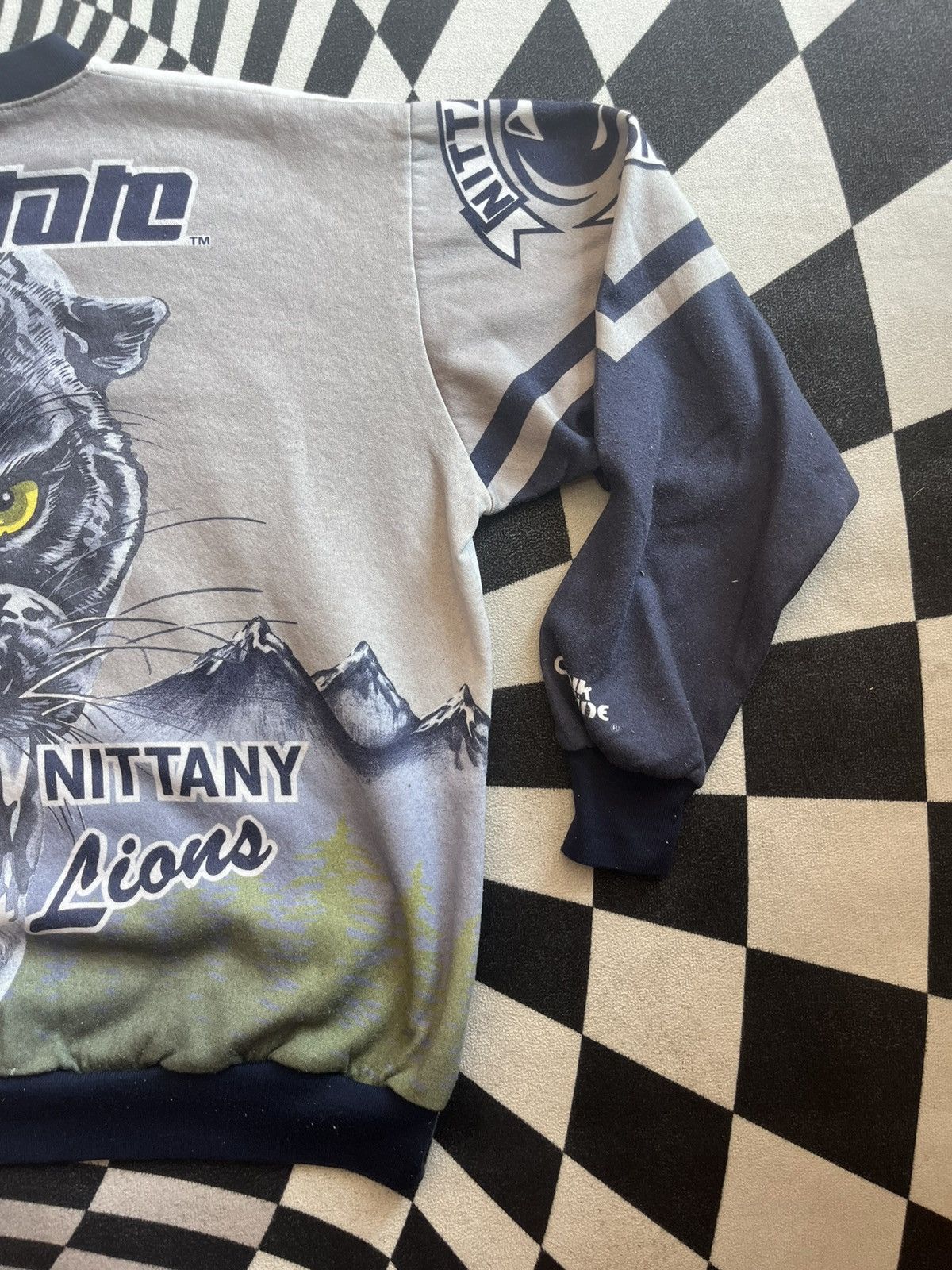 Vintage Vintage PENN STATE NITTANY LIONS Chaik Line 80’s-90’s Tshirt Size US XL / EU 56 / 4 - 11 Thumbnail