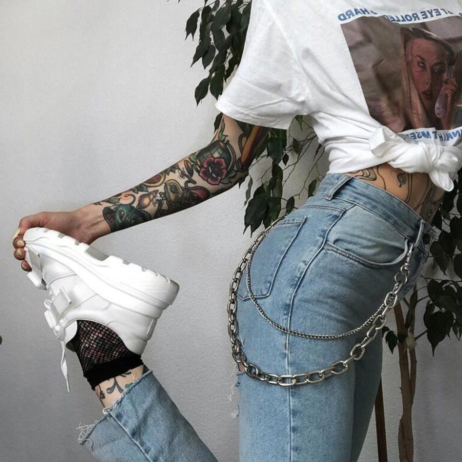 The Unbranded Brand y2k Zipper trim jeans Size US 32 / EU 48 - 4 Thumbnail