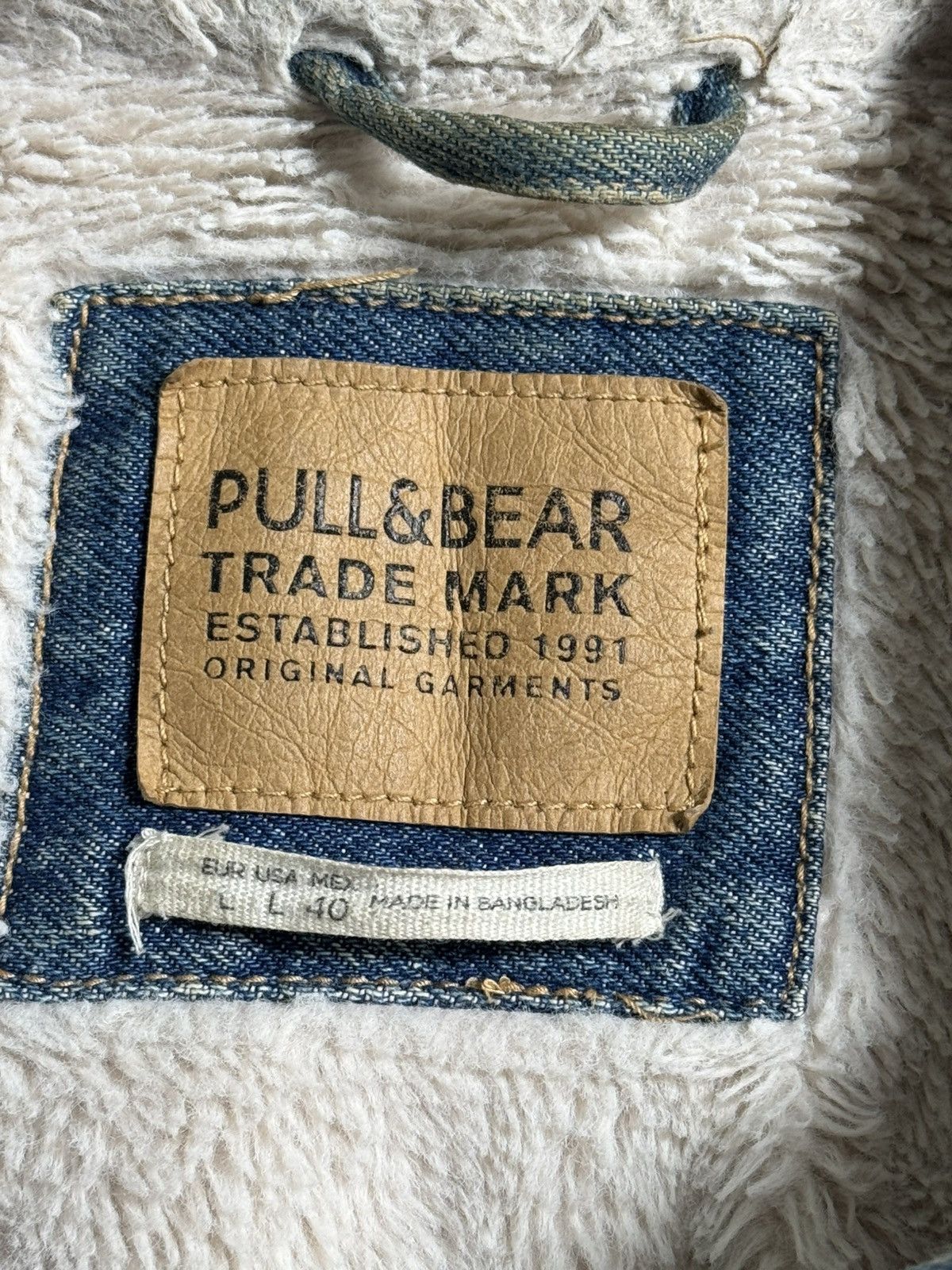 Pull & Bear Pull And Bear Lined Mens Denim Jacket Size M Size US L / EU 52-54 / 3 - 3 Thumbnail