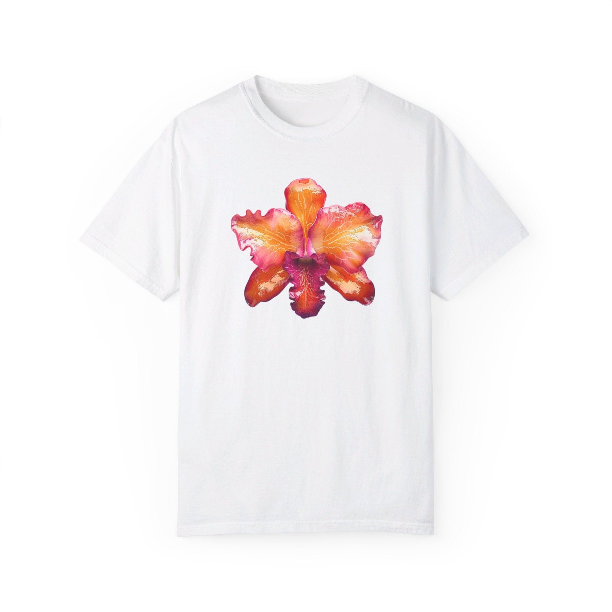 Designer Glassy Orchid Flower - Comfort Colors® Tee Size M / US 6-8 / IT 42-44 - 1 Thumbnail