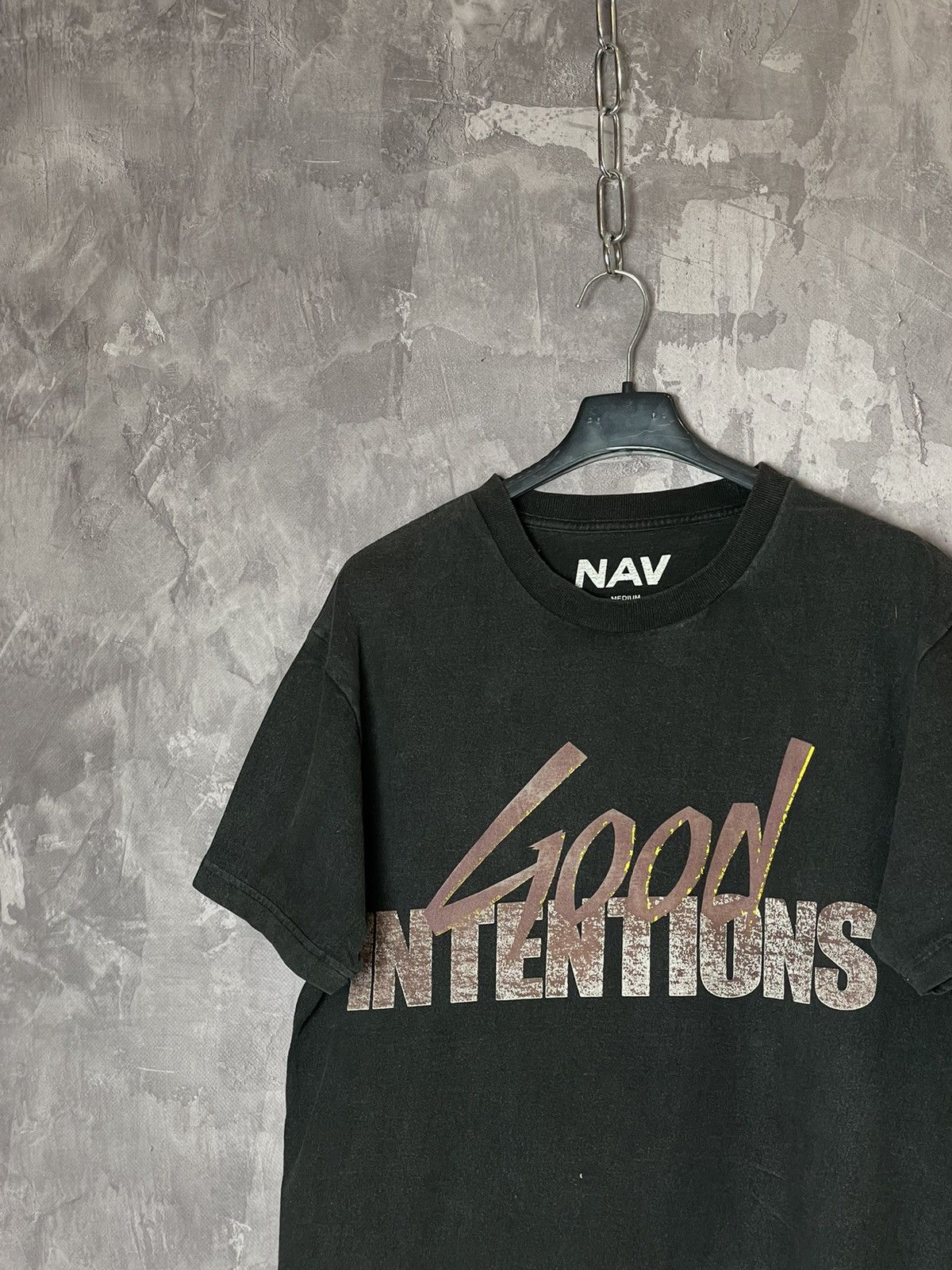 NAV × Rap Tees × Vlone Good Intentions Doves Hip Hop Rap Tour Merch Tee in Black M Size US M / EU 48-50 / 2 - 5 Thumbnail